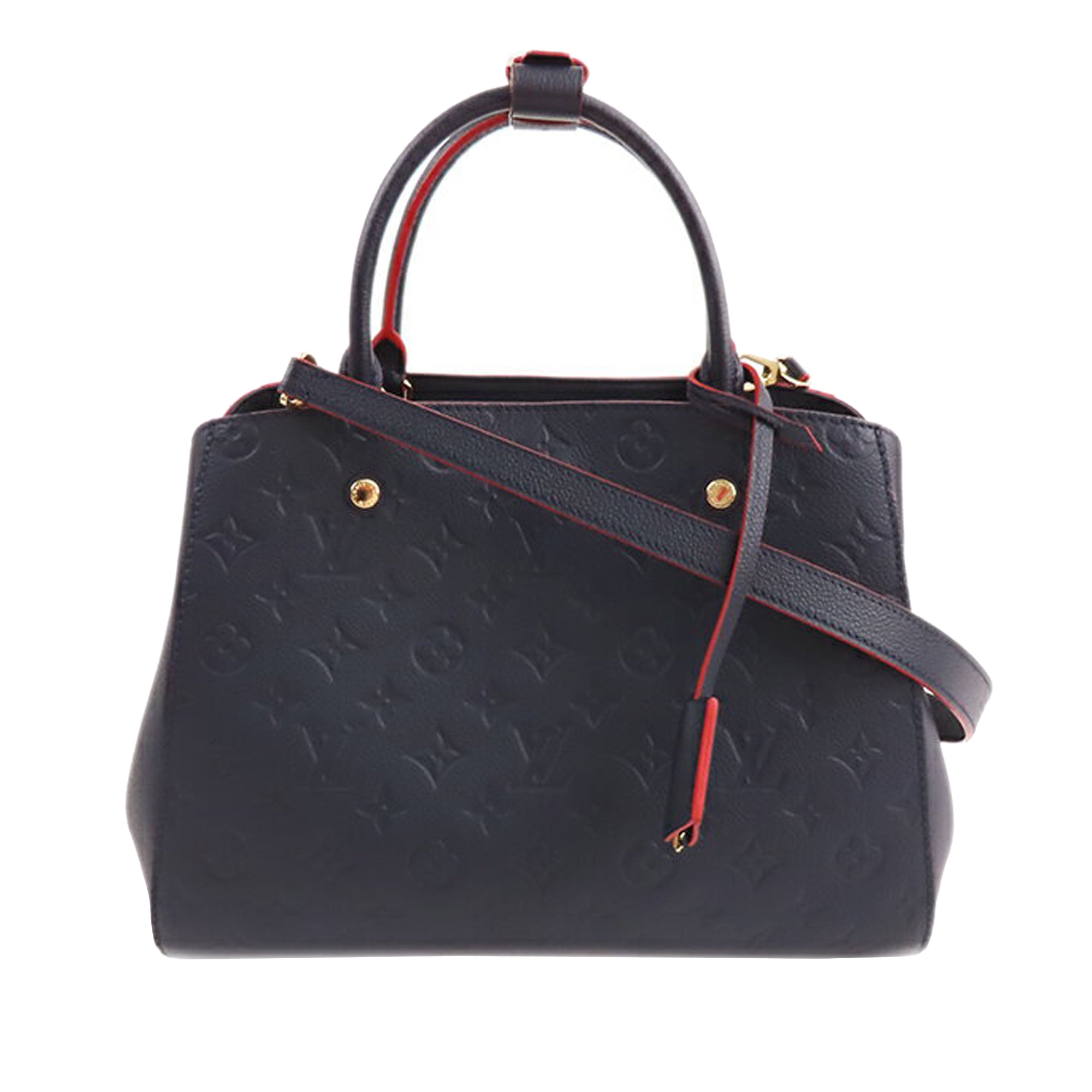 Louis Vuitton Monogram Empreinte Montaigne BB - Blue Handle Bags