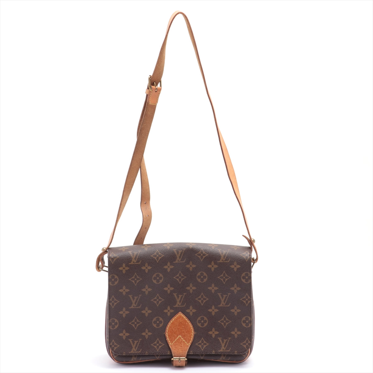 Authentic Preloved Louis Vuitton Monogram Cartouchiere 26 Crossbody Bag