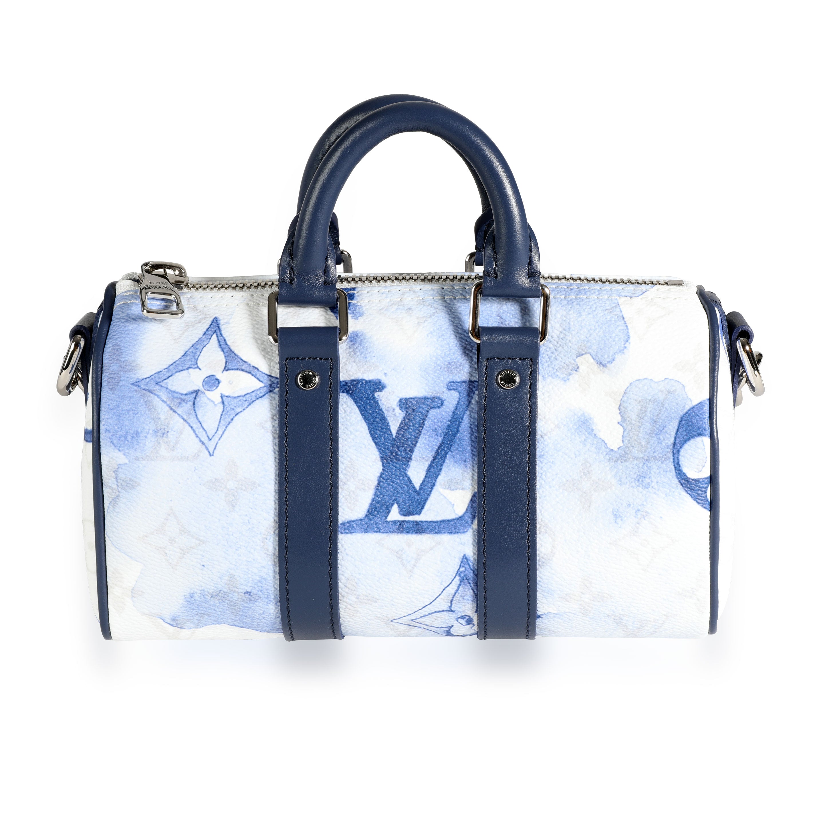 Louis Vuitton Speedy 30 Watercolor White, Pre Loved With Dustbag
