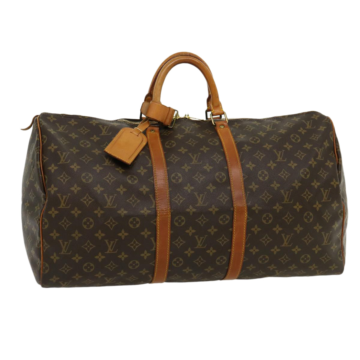 Authentic Louis Vuitton Monogram Keepall 55 Bandoliere Travel Bag F/S DHL  EMS