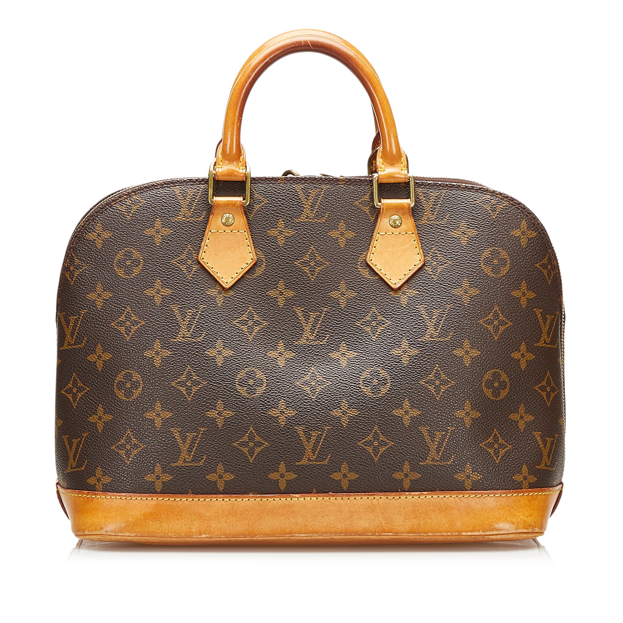 Alma BB Monogram Canvas, Brown