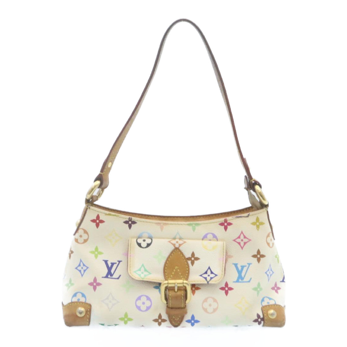 Louis Vuitton Monogram Multicolore Eliza Shoulder Bag White