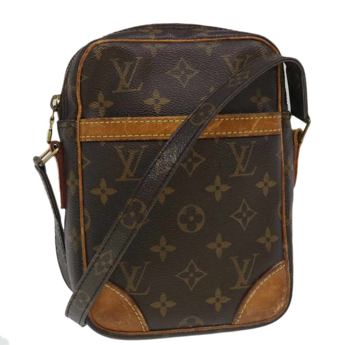 Louis Vuitton Danube Brown Canvas Shoulder Bag (Pre-Owned)