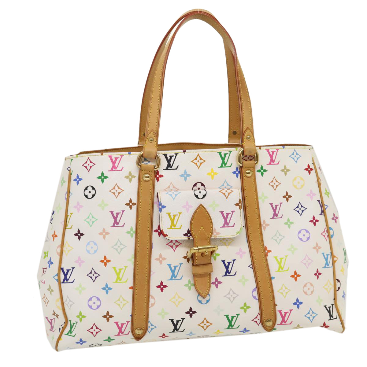 Louis Vuitton Black Multicolor Aurelia MM Shoulder Bag