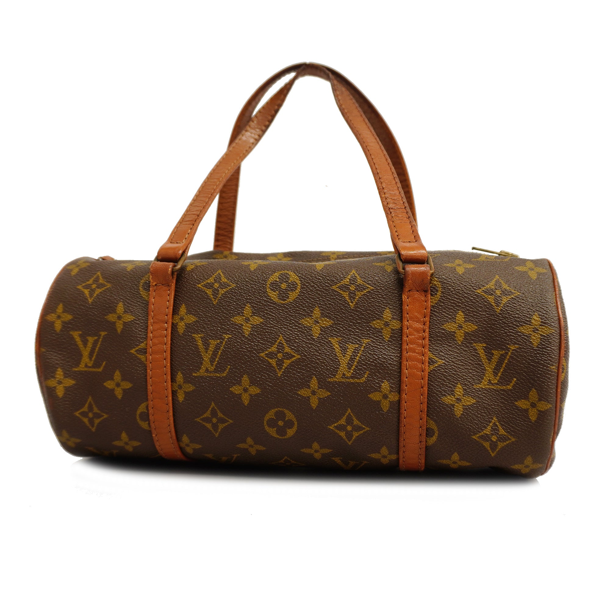 Louis Vuitton Brown Coated Canvas Monogram Papillon 30 Gold