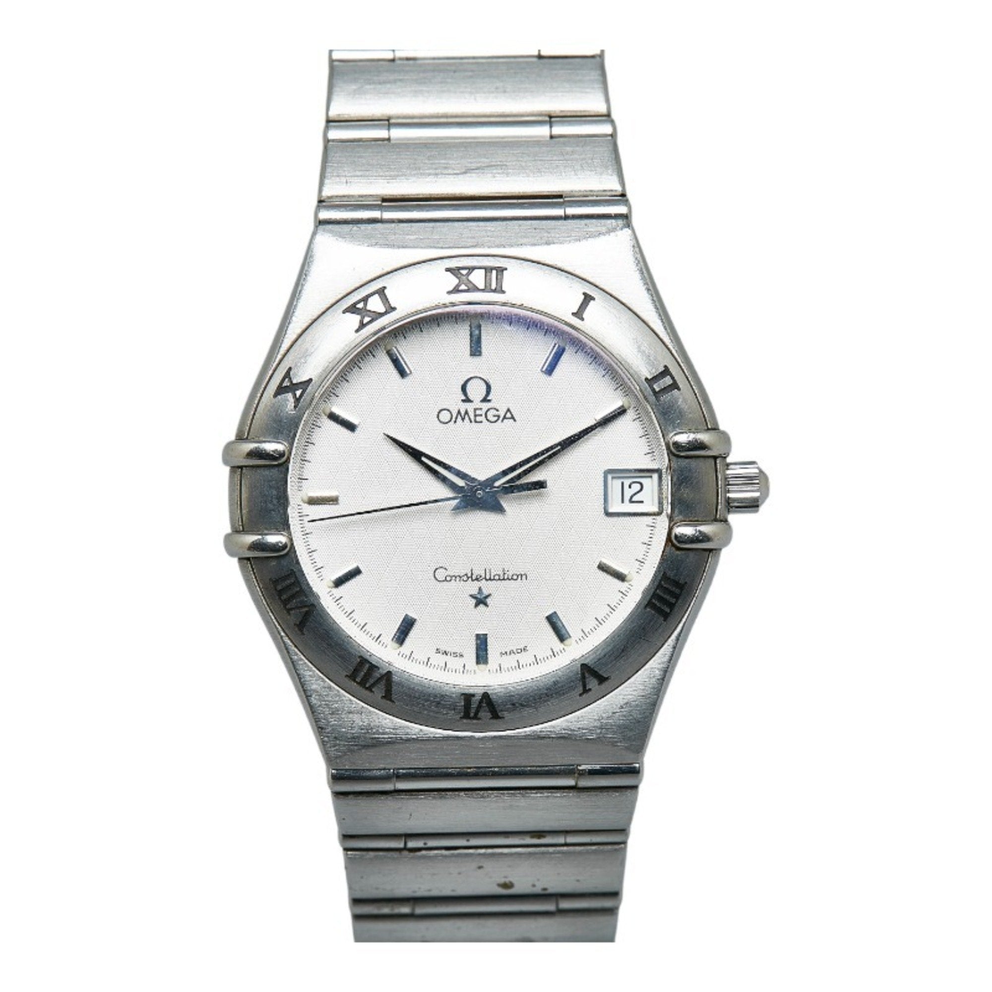 OMEGA Constellation Watch Quartz White Dial Stainless Steel Men's