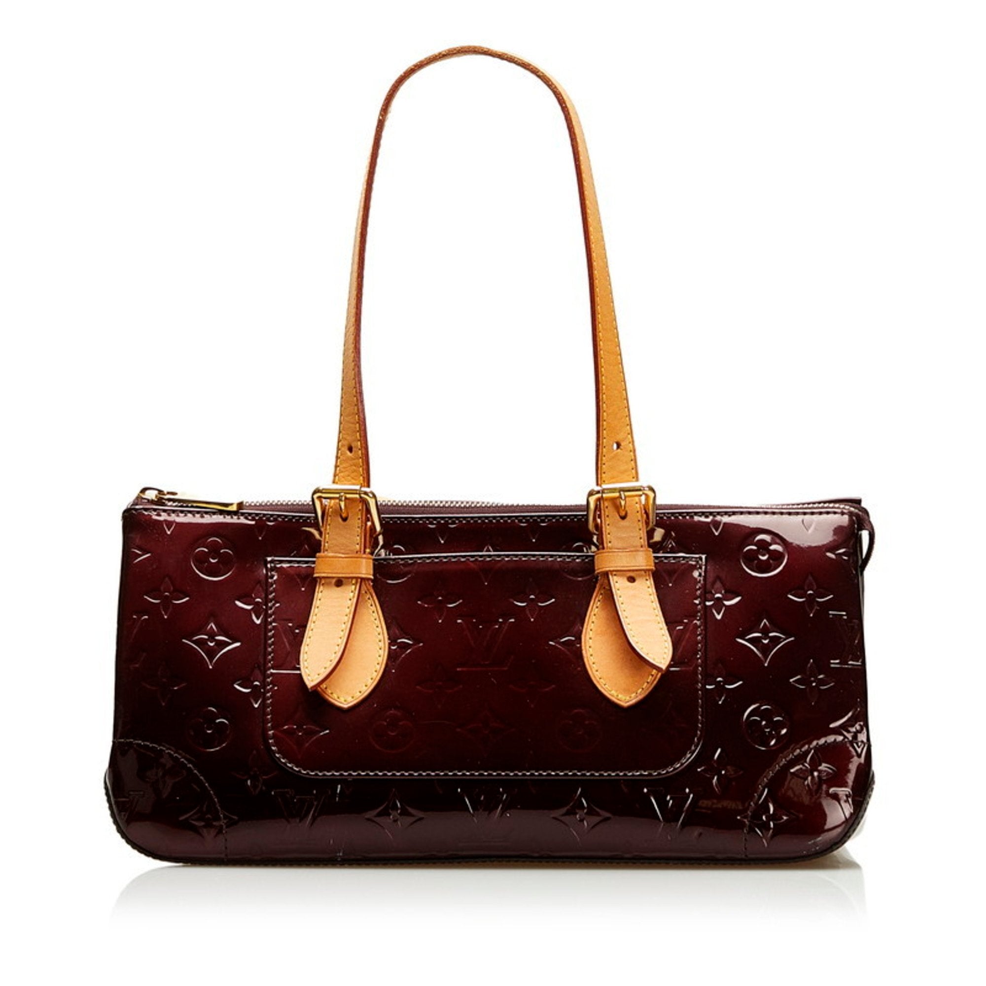 Louis Vuitton Rosewood Avenue Amarante Vernis Leather Handbag