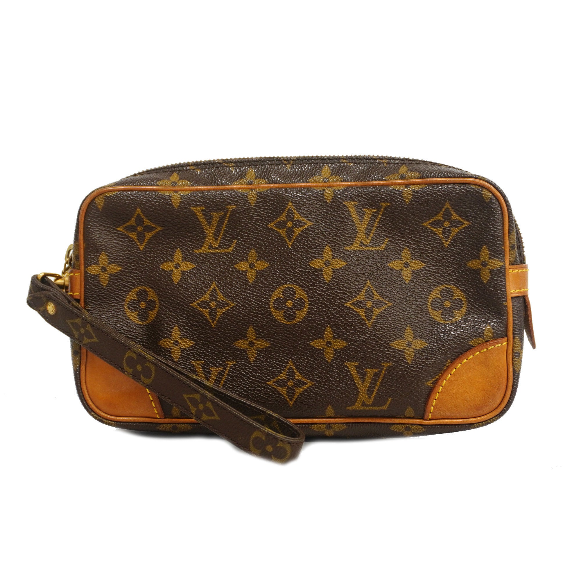 LOUIS VUITTON Monogram Marly Dragonne PM Clutch Bag M51827 LV Auth