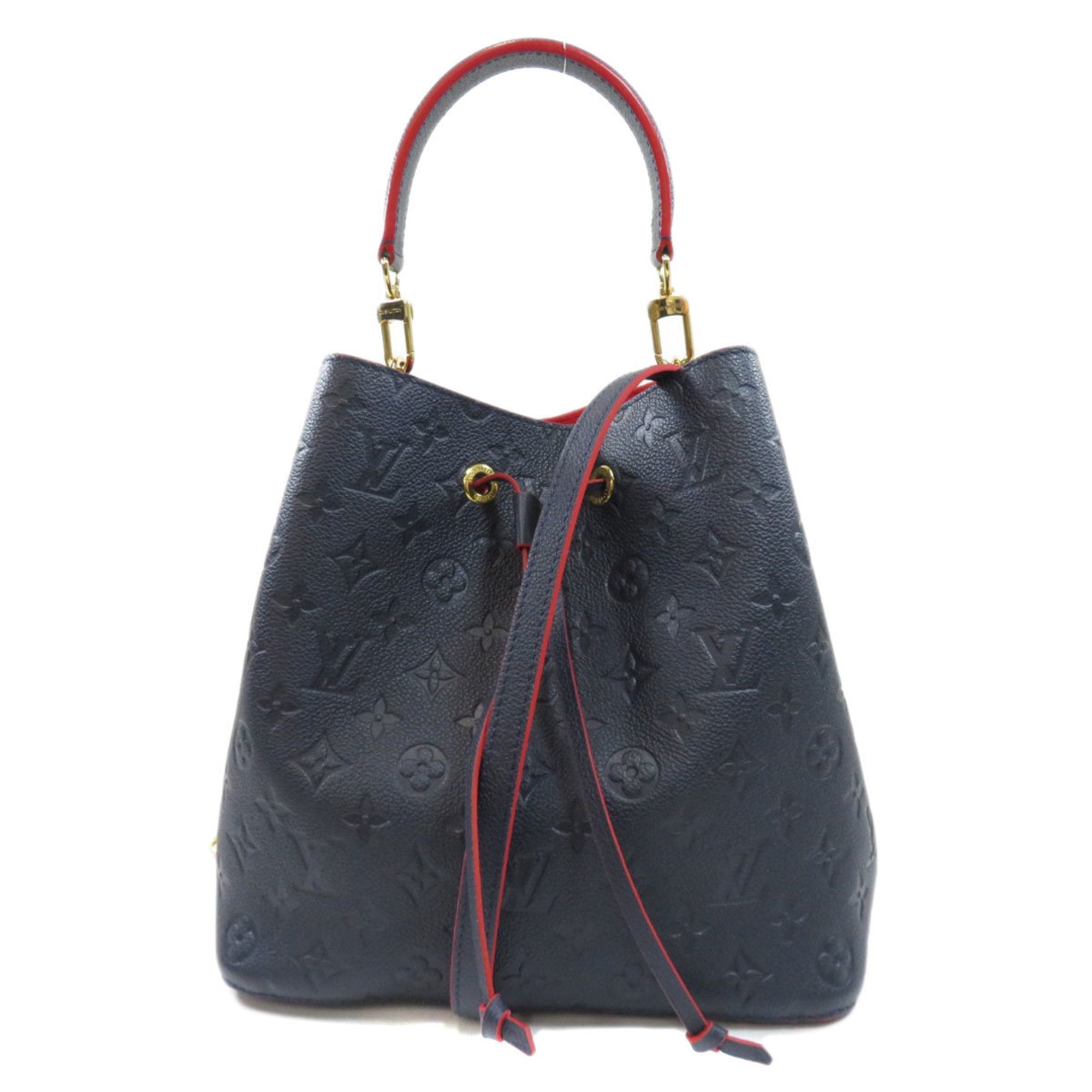 Louis Vuitton NeoNoe Bucket Bag Monogram Empreinte Leather MM Blue Marine  Rouge