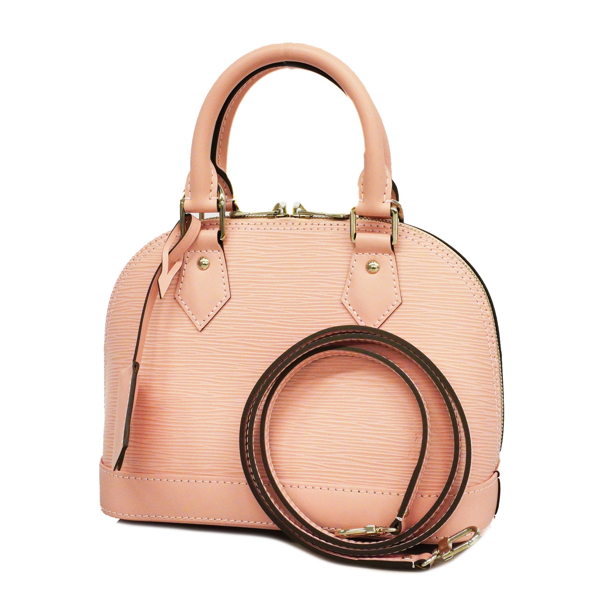 Louis-Vuitton-Epi-Alma-BB-2Way-Hand-Bag-Rose-Ballerine-M41327