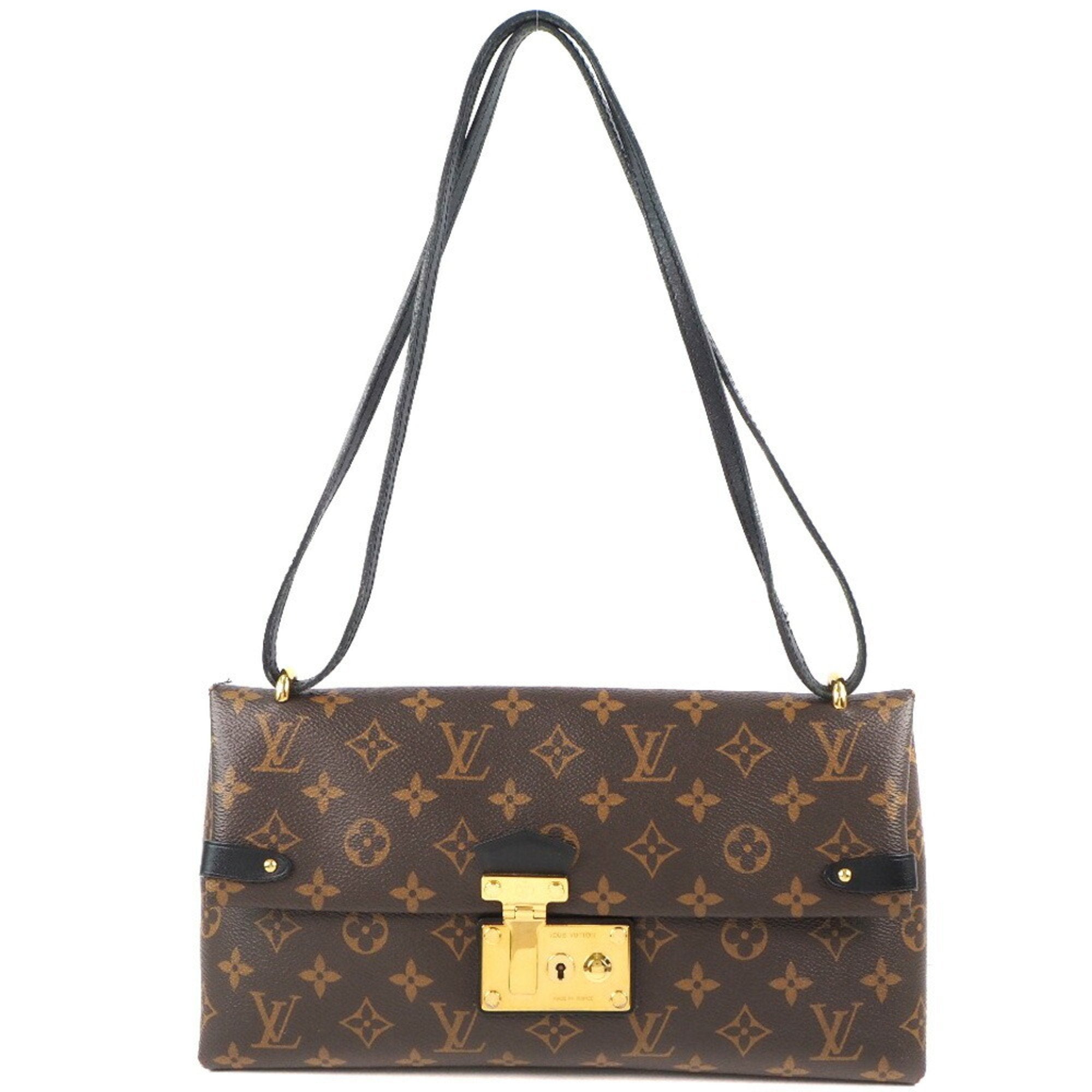 Louis Vuitton Monogram Canvas Sac Triangle Shoulder Bag Brown