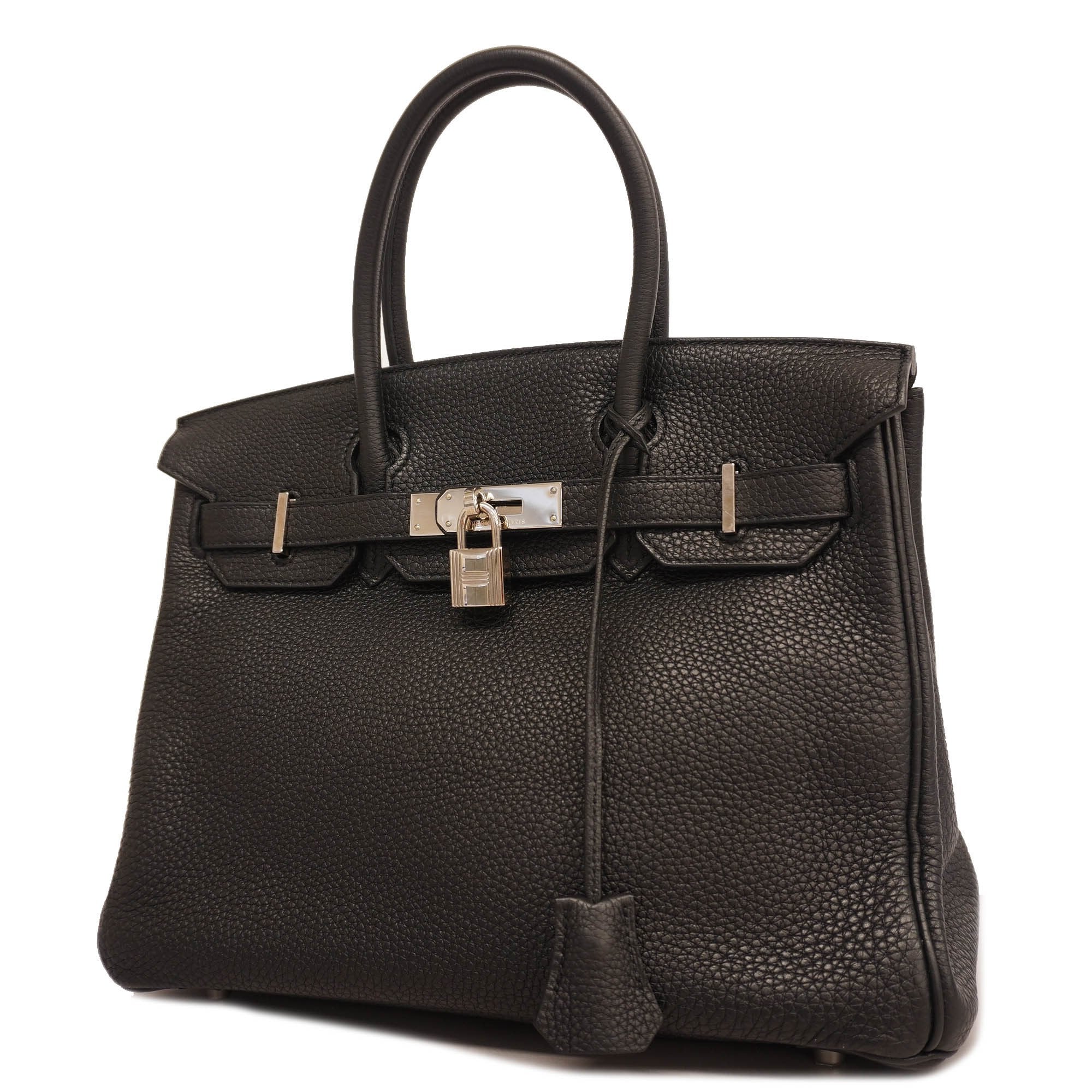 Hermes Birkin Bag 30 Togo Black - 30-BLACK-TOGO-STEEL