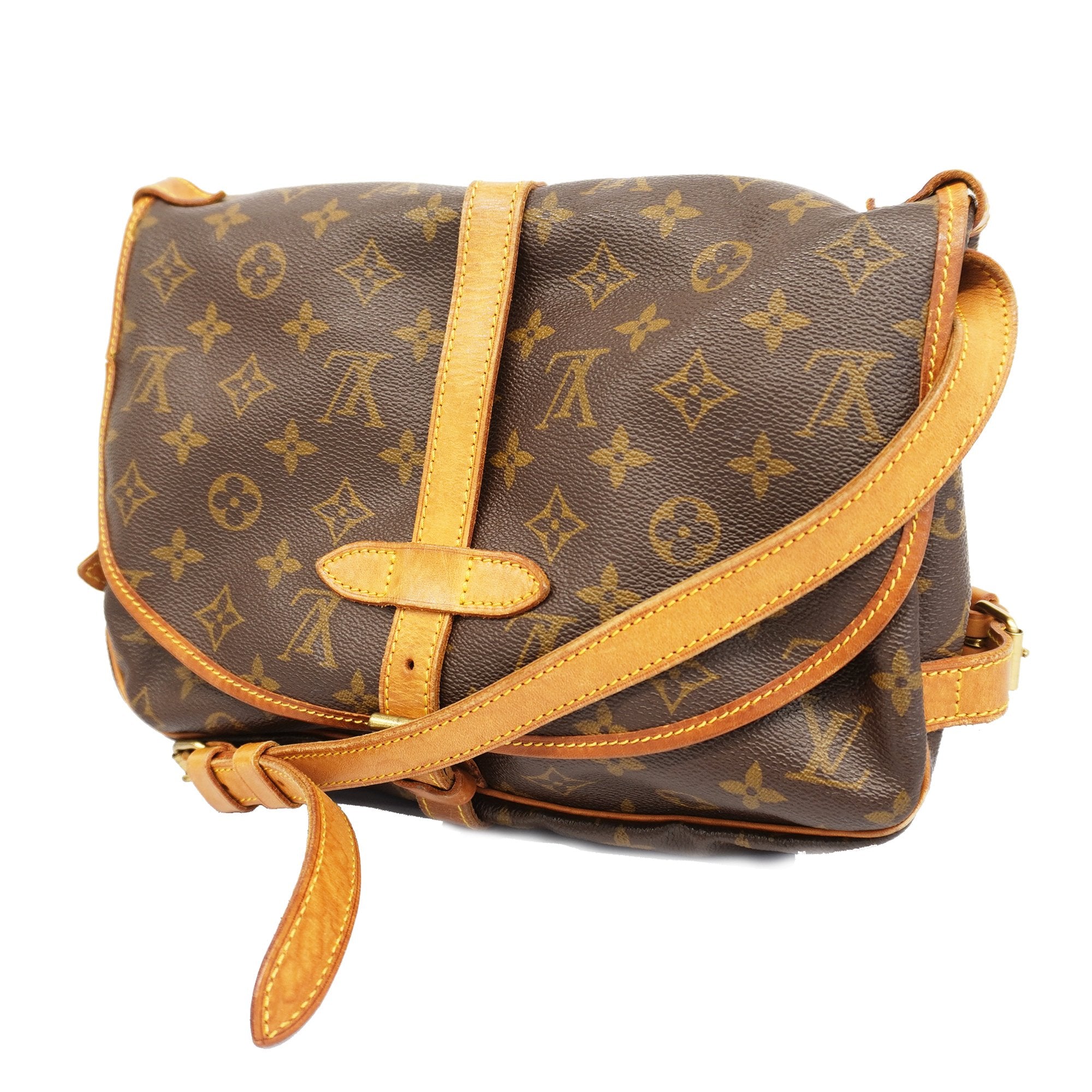 LOUIS VUITTON Shoulder Bag M42256 Saumur 30 Monogram canvas