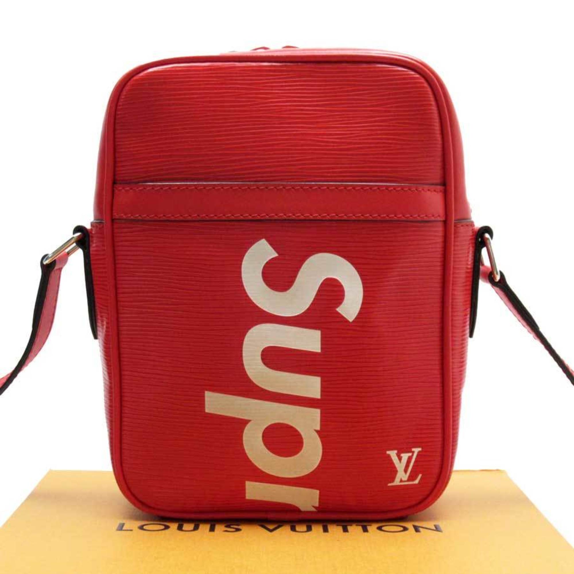 Louis Vuitton Louis Vuitton x Supreme Danube PM Epi Leather Side Bag  Red/White