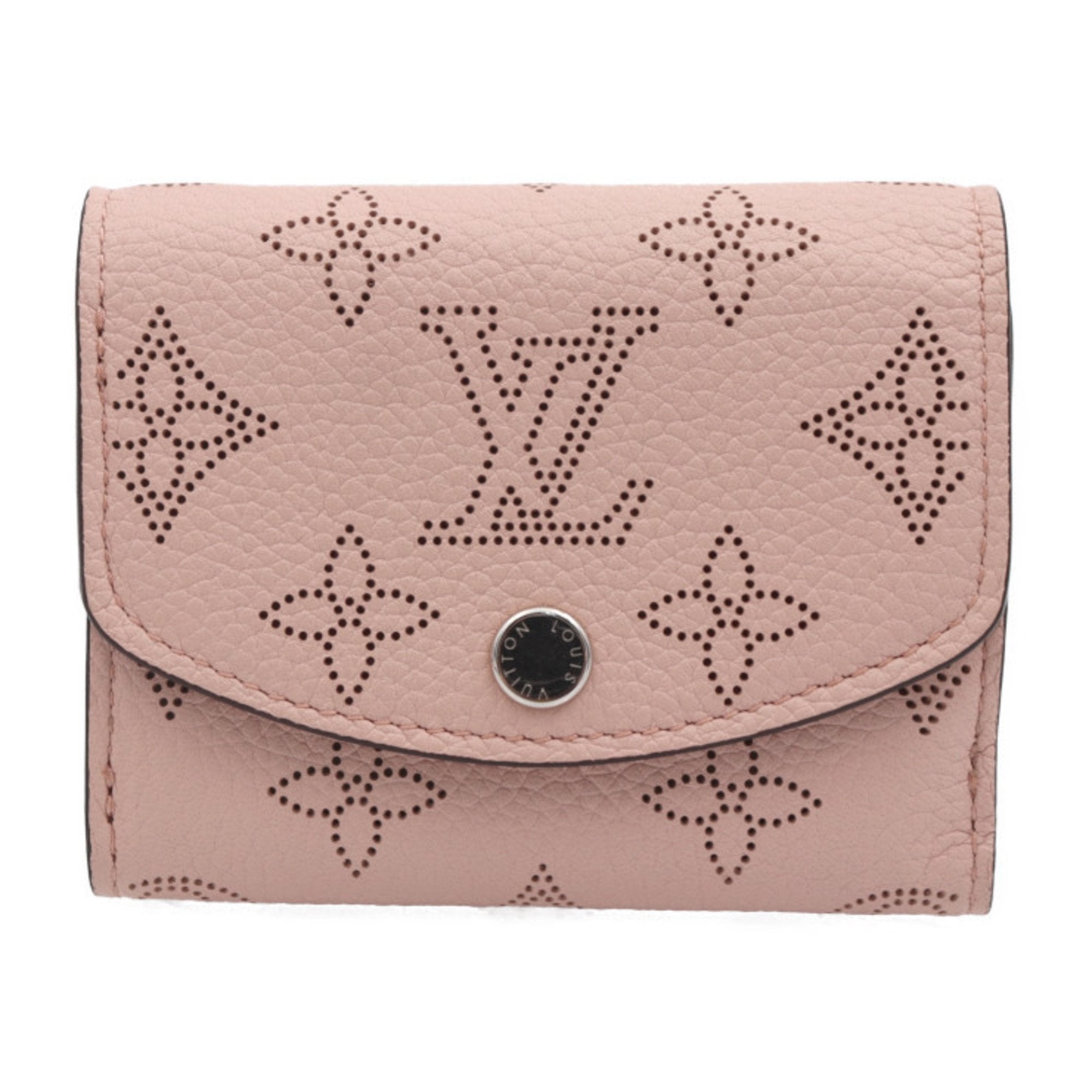 Louis Vuitton Magnolia Monogram Mahina Leather Iris Compact Wallet