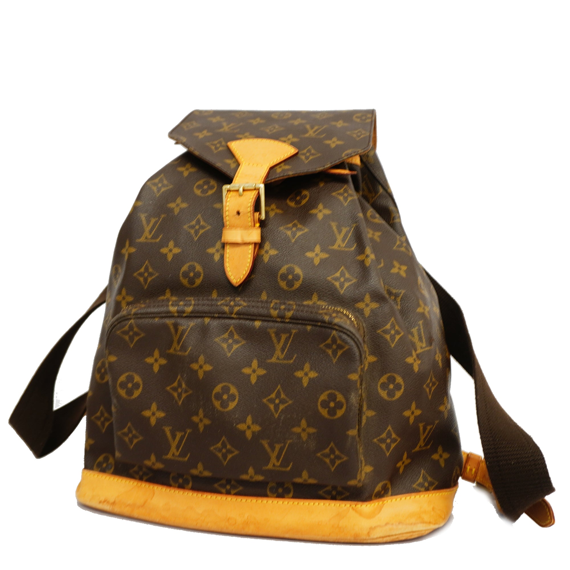 AUTHENTIC LOUIS VUITTON M51135 Monogram Montsouris GM Backpack Bag