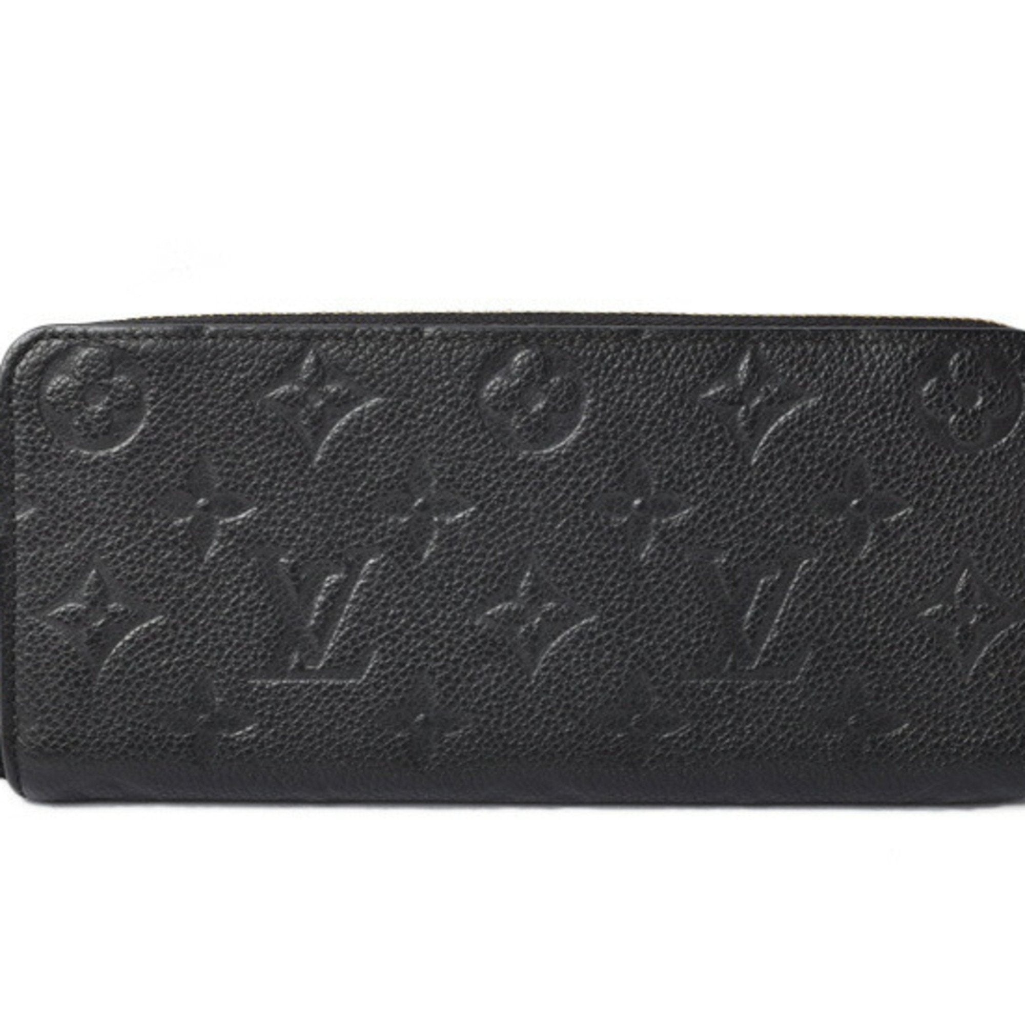 Louis Vuitton Long Wallet Zippy Black Gold Noir Monogram Amplant