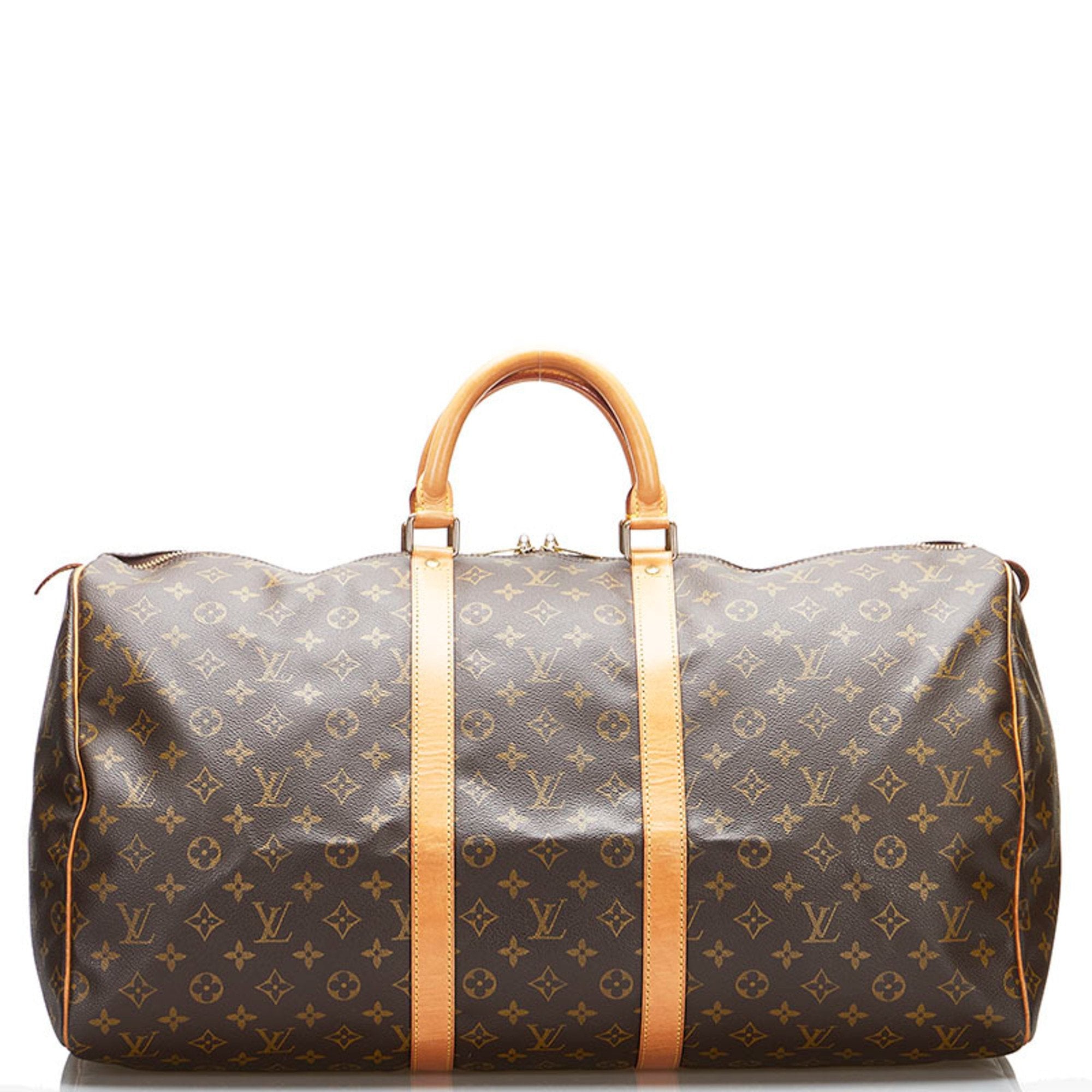 Louis Vuitton Monogram Keepall 55 Boston Bag Handbag M41424