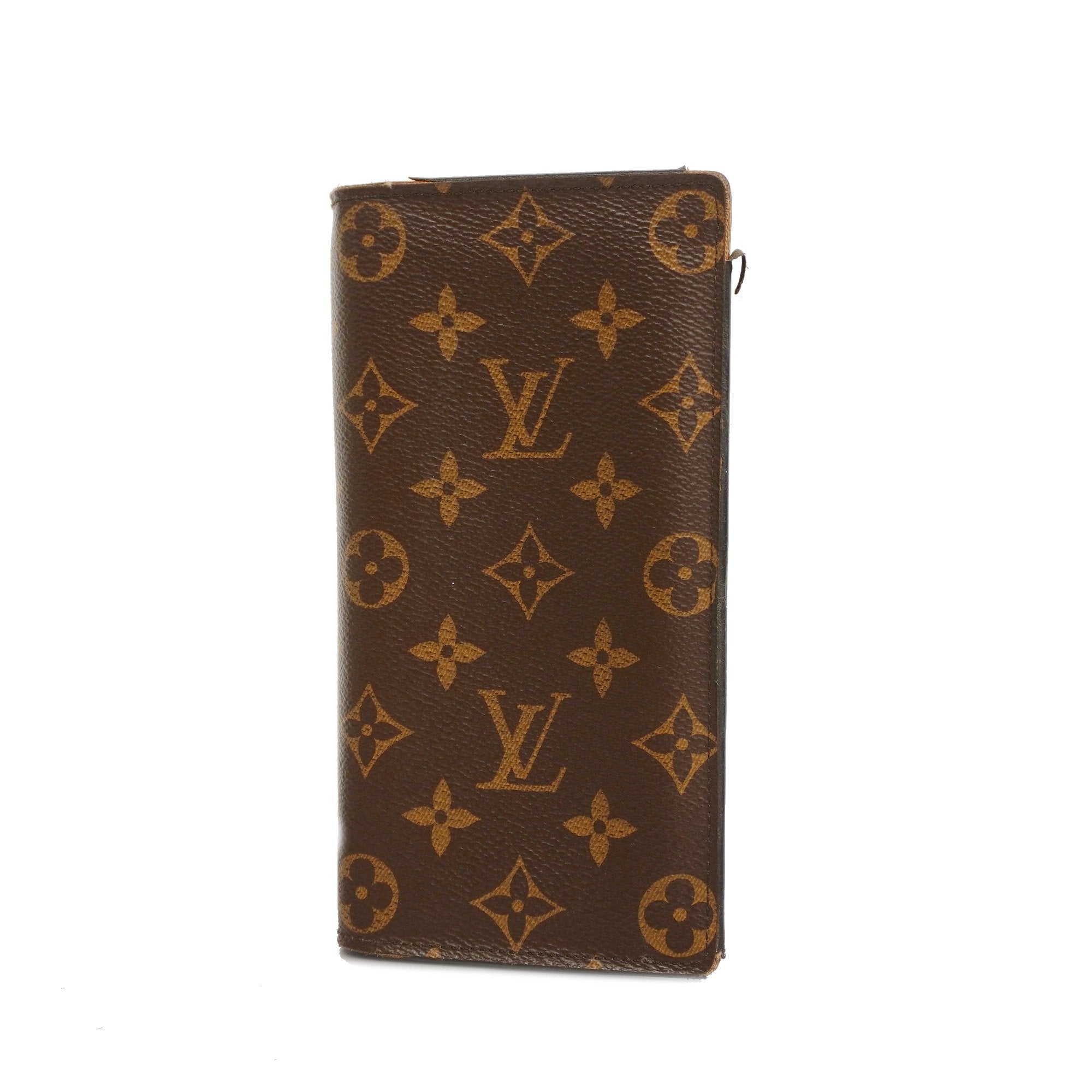 Auth Louis Vuitton Monogram Portefeuille Brother M66540 Men,Women