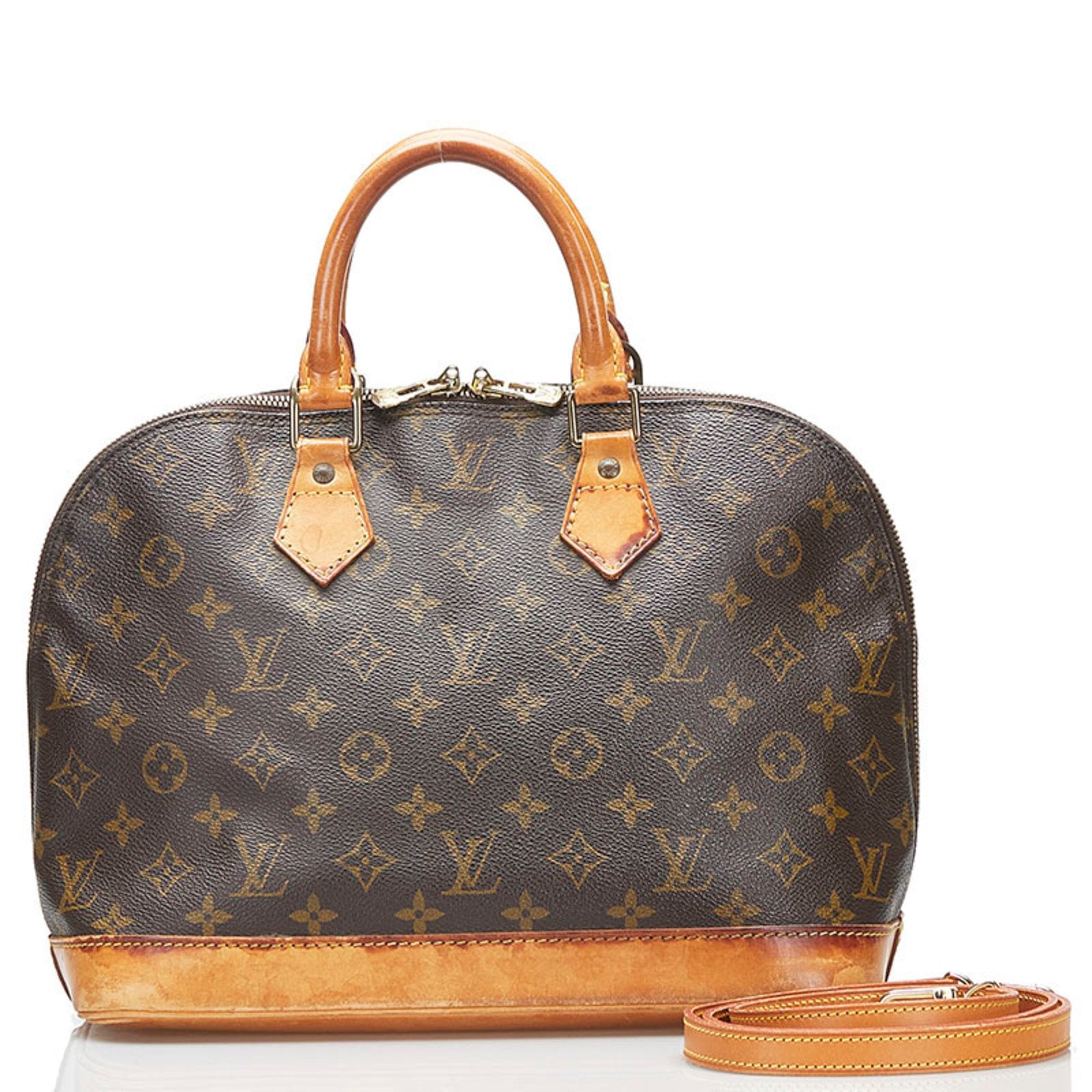 Louis Vuitton 2000 Monogram Alma PM - Brown Handle Bags, Handbags