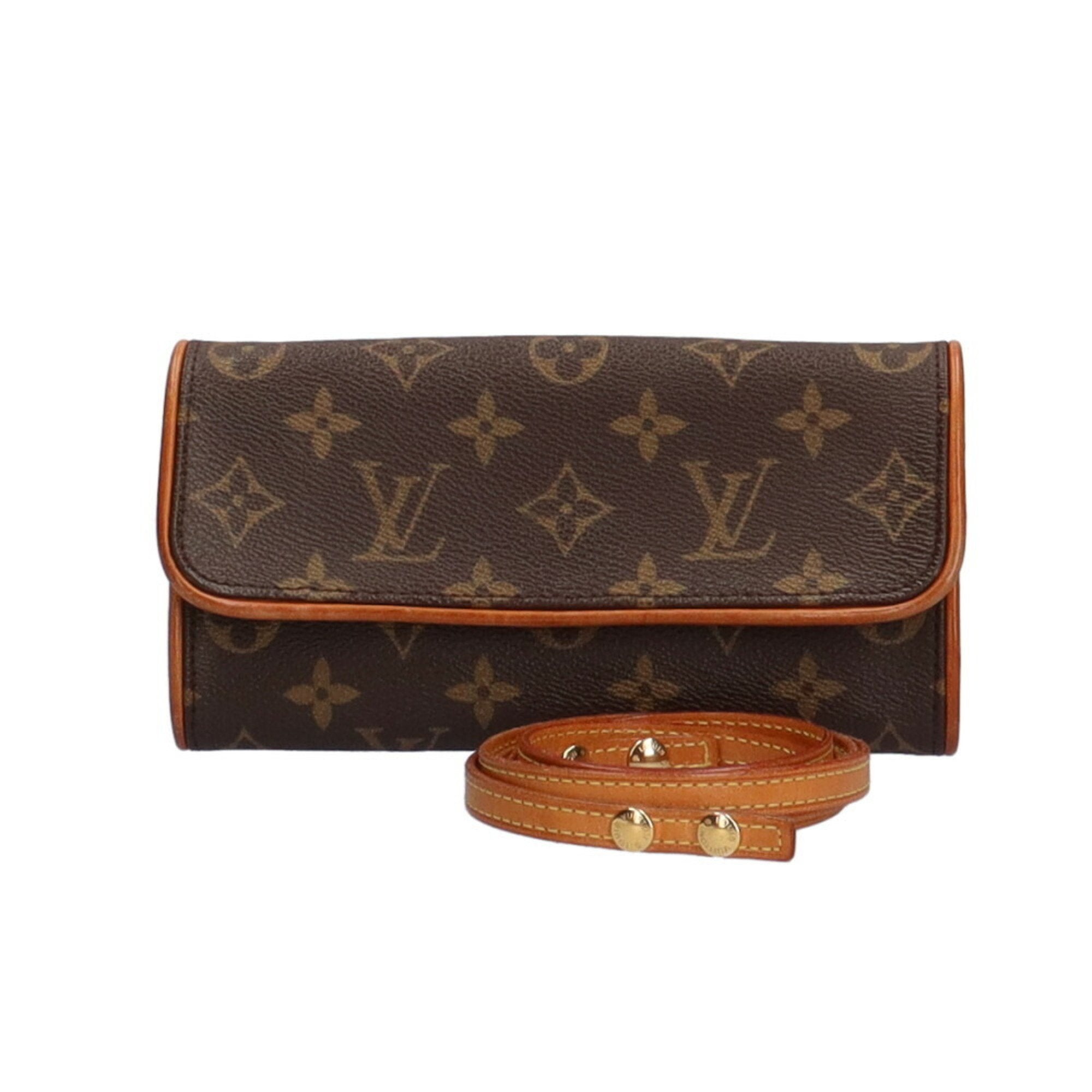 LOUIS VUITTON Monogram Pochette Twin PM Shoulder Pouch