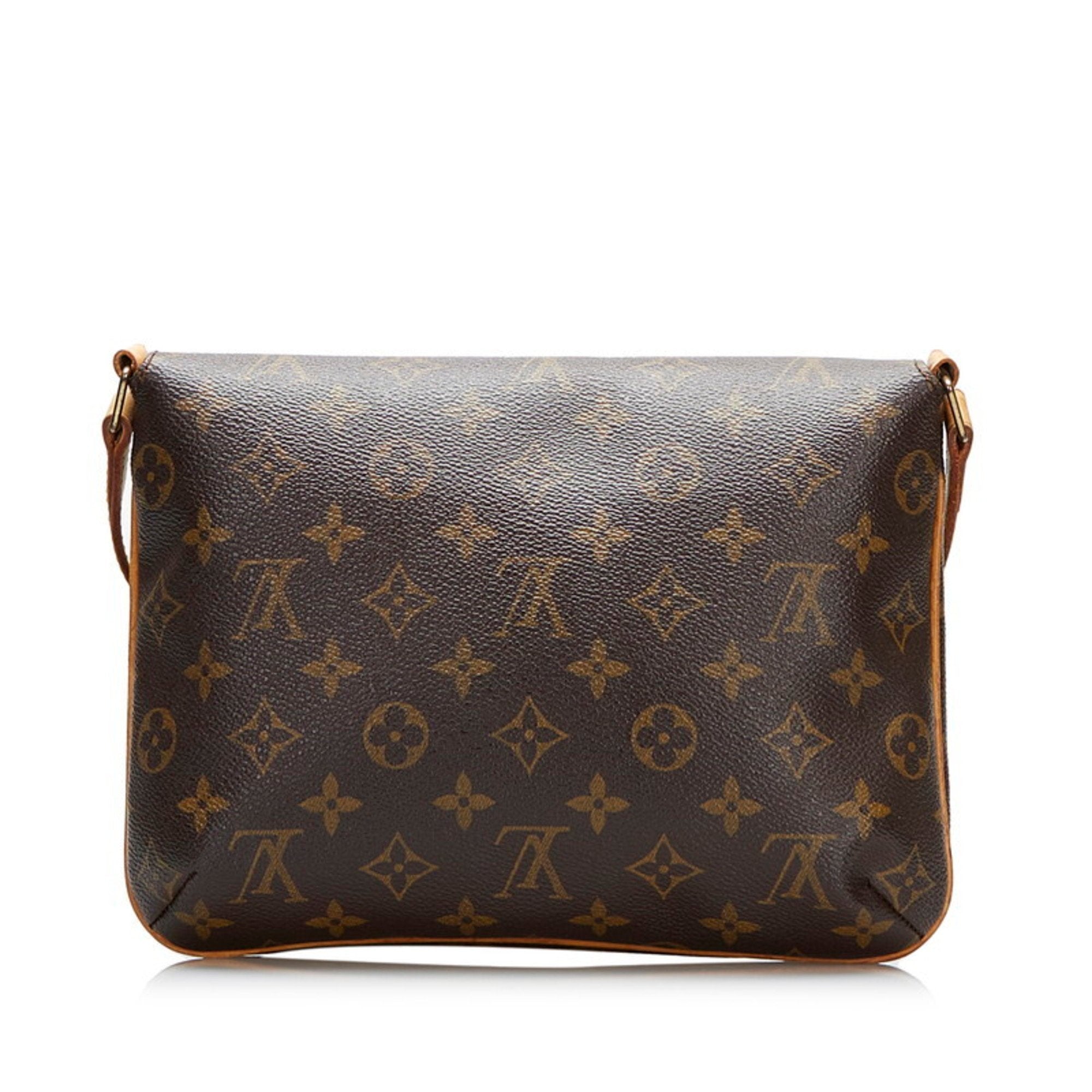 Musette tango handbag Louis Vuitton Brown in Polyester - 21889030