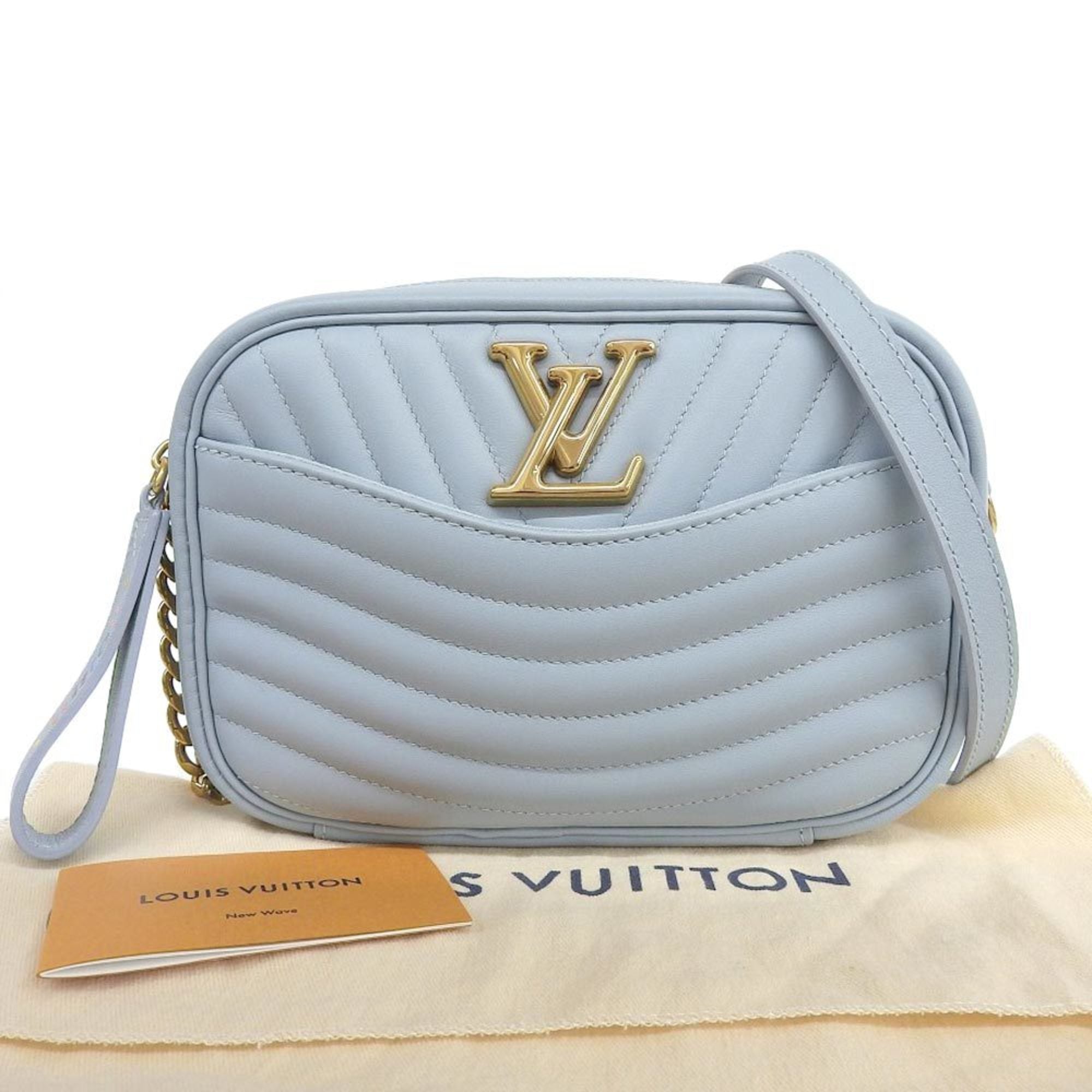 LOUIS VUITTON New Wave Quilted Leather Camera Bag Black