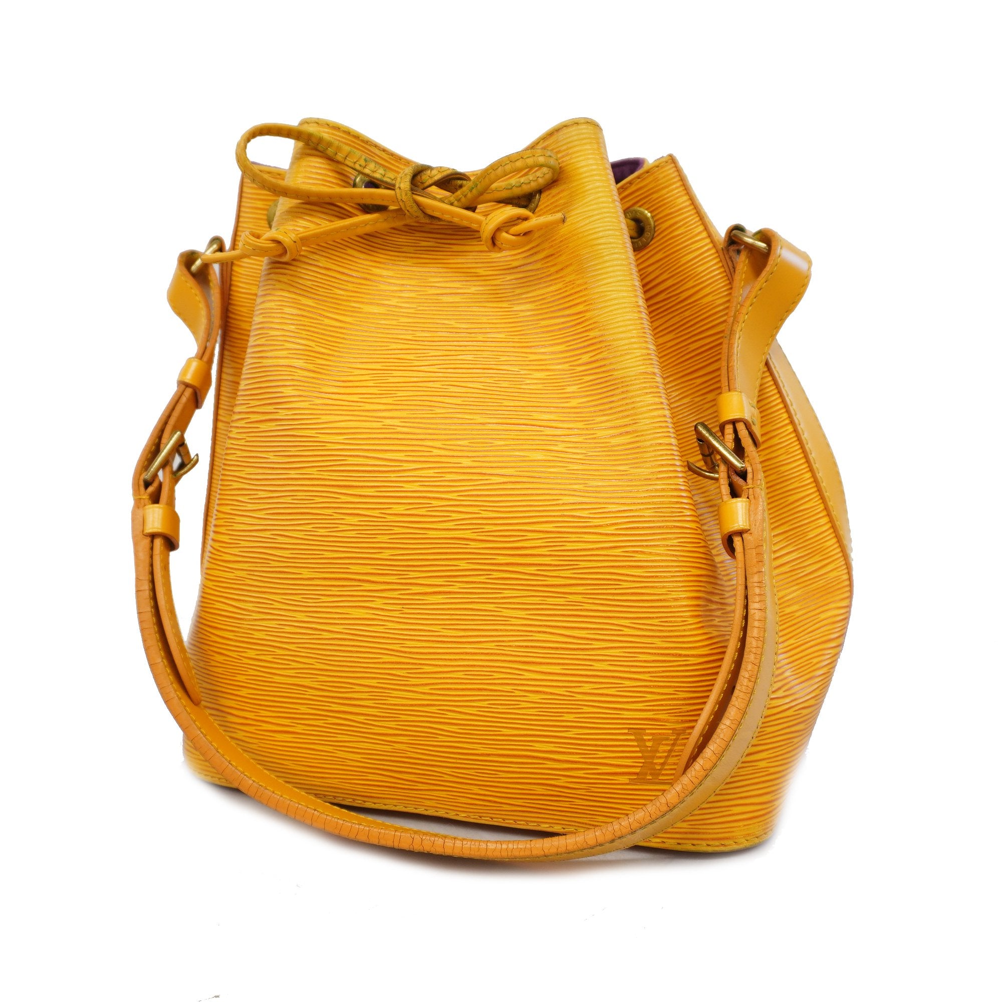 Auth Louis Vuitton Epi Petit Noe M44109 Women's Shoulder Bag Jaune