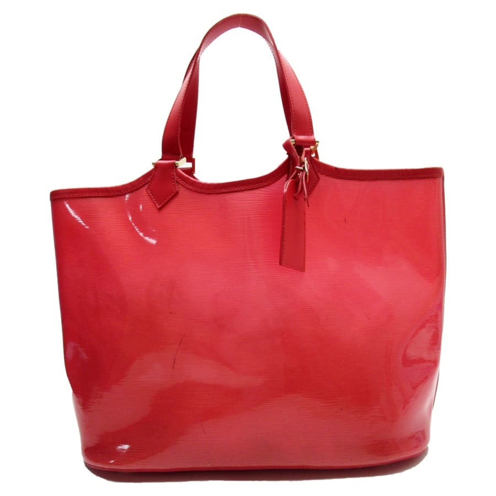 Louis Vuitton Plage Clear Translucent Epi Baia Grenadine Red