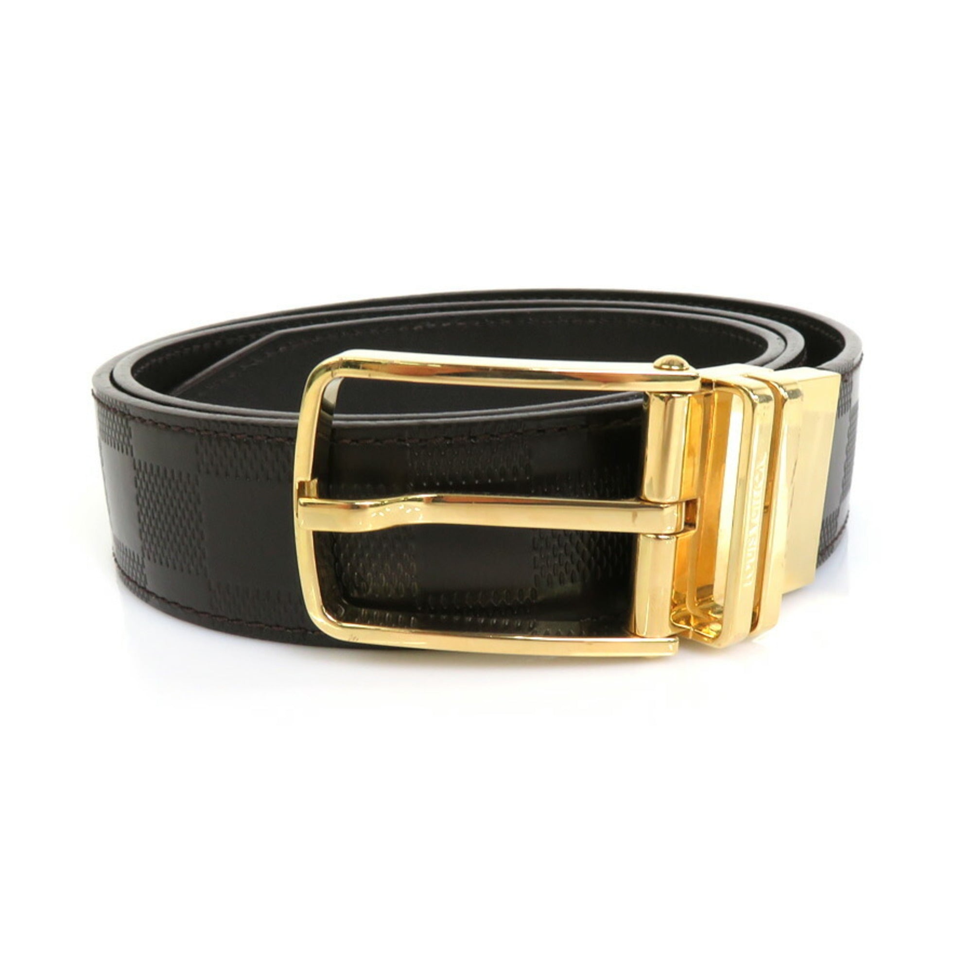 LOUIS VUITTON Belt Saint-Tur Boston Brown Gold Damier Amphini M9675 reviews  in Belts - ChickAdvisor