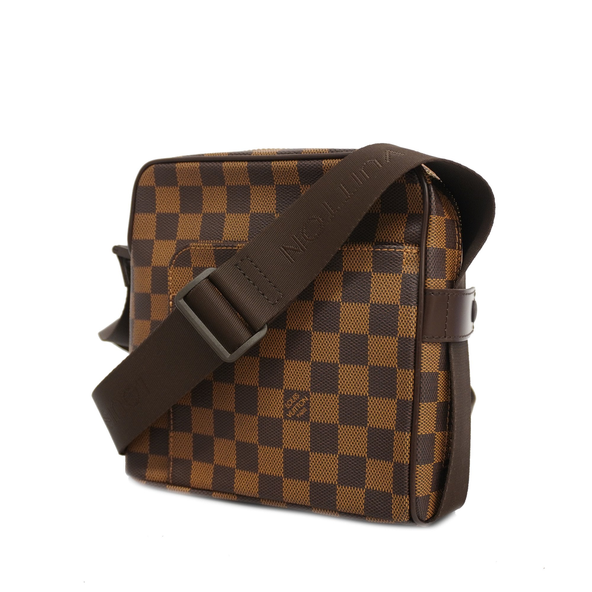 Louis Vuitton Olav PM N41442 Damier Ebene Canvas Crossbody Bag Brown