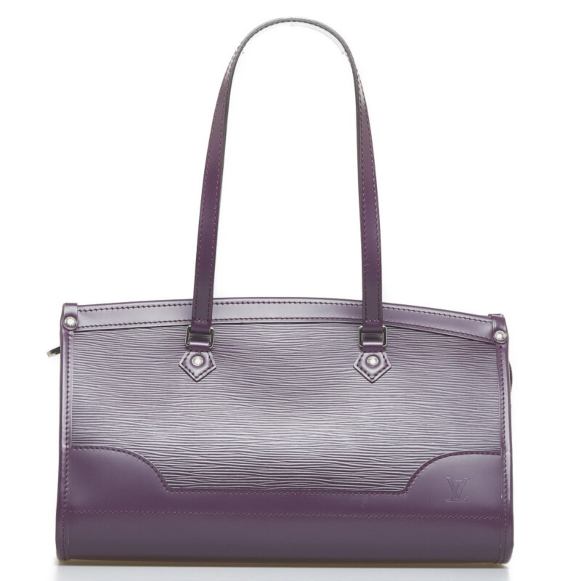 Louis Vuitton, Bags, Louis Vuitton Epi Madeleine Pm Handbag Tote Bag  M5933k Cassis Purple Leather