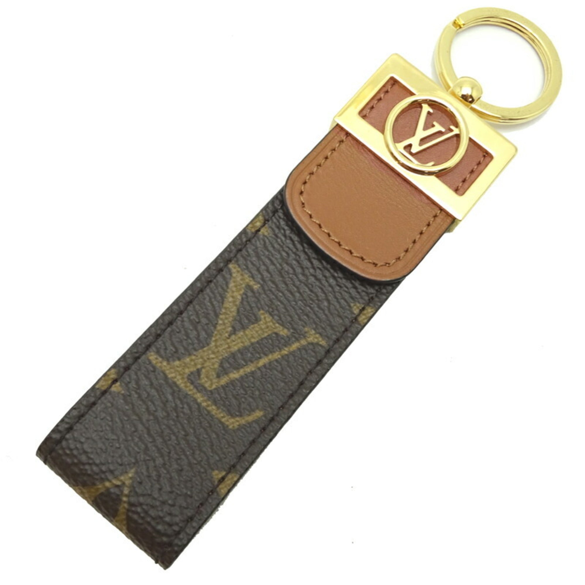 LOUIS VUITTON Damier Dragonne LV Key Holder Ring used condition