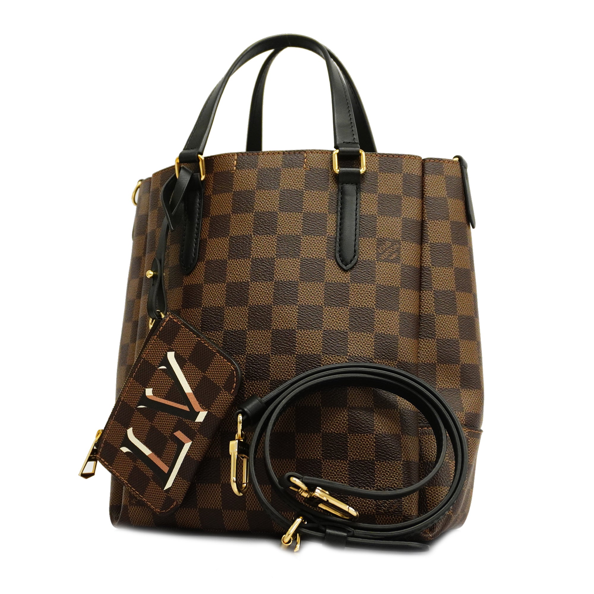 LOUIS VUITTON Damier Ebene Belmont NV BB 2way Hand Bag N60348 LV