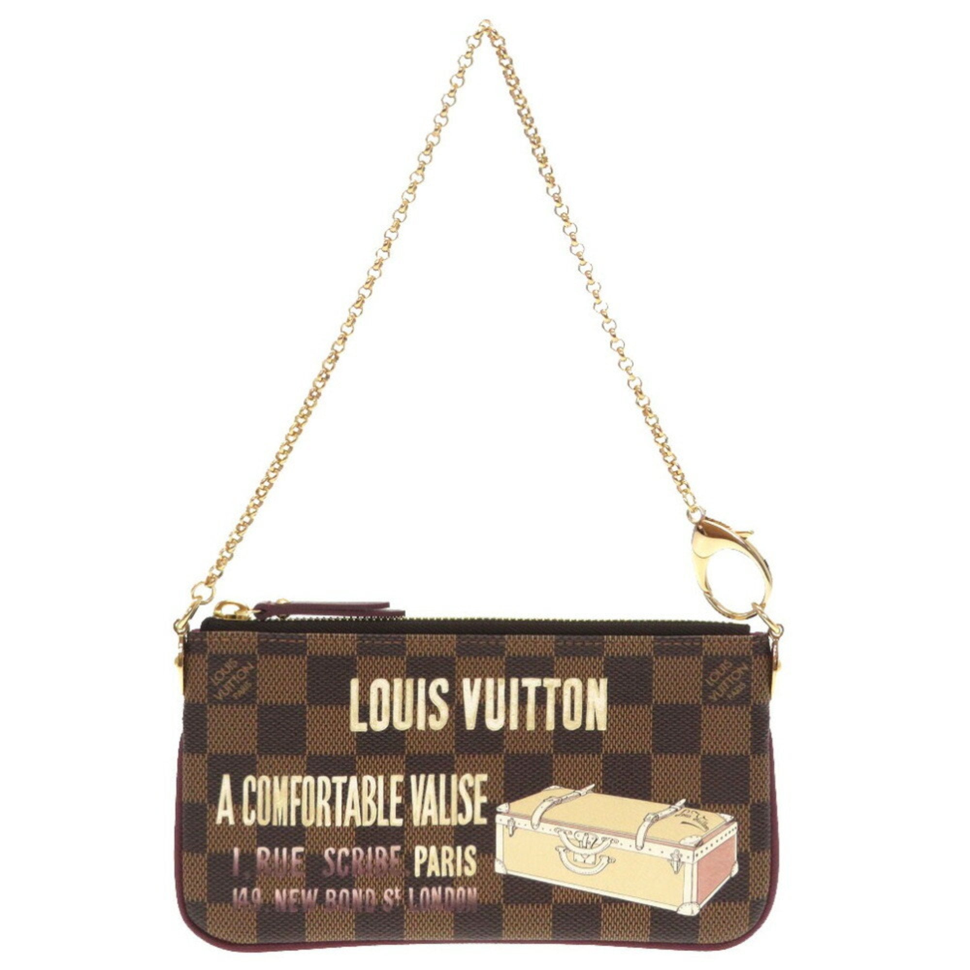 LOUIS VUITTON Monogram Eclipse Pochette Discovery Clutch Bag M62291 Auth  knn043