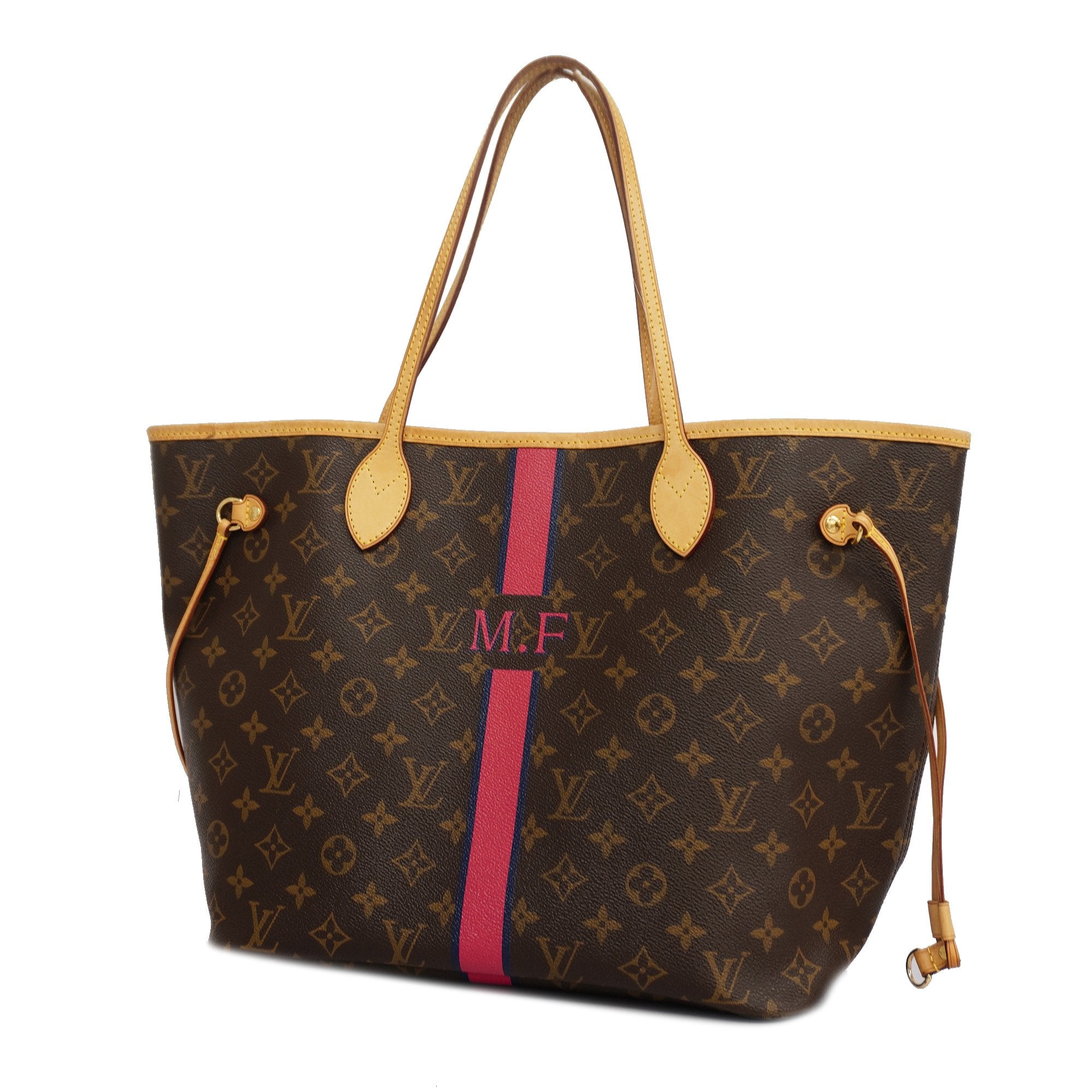 Authentic Louis Vuitton M41178 Monogram Neverfull MM Tote Bag Pivoine From  Japan