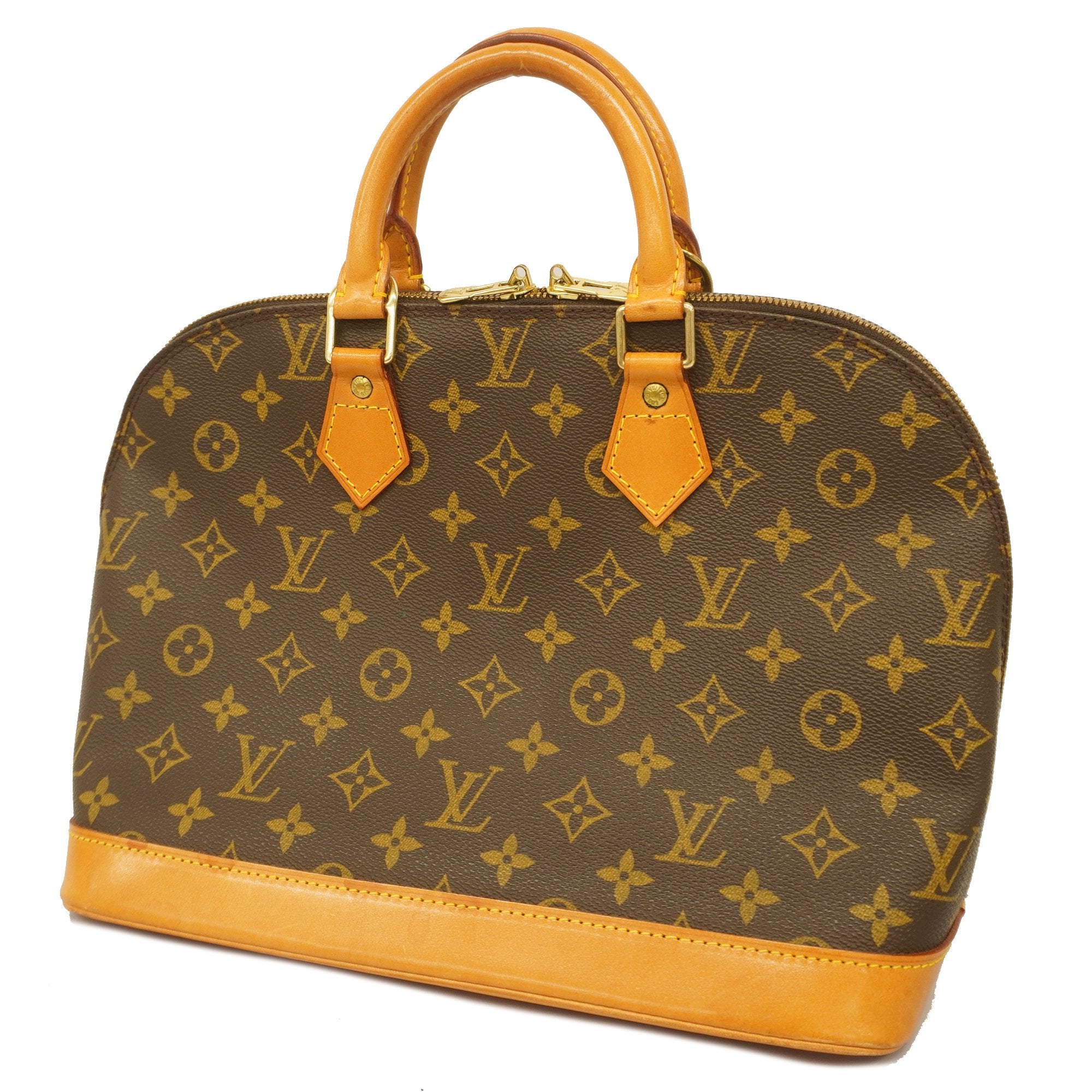 LOUIS VUITTON Monogram Vernis Alma PM Hand Bag Rose Florentin