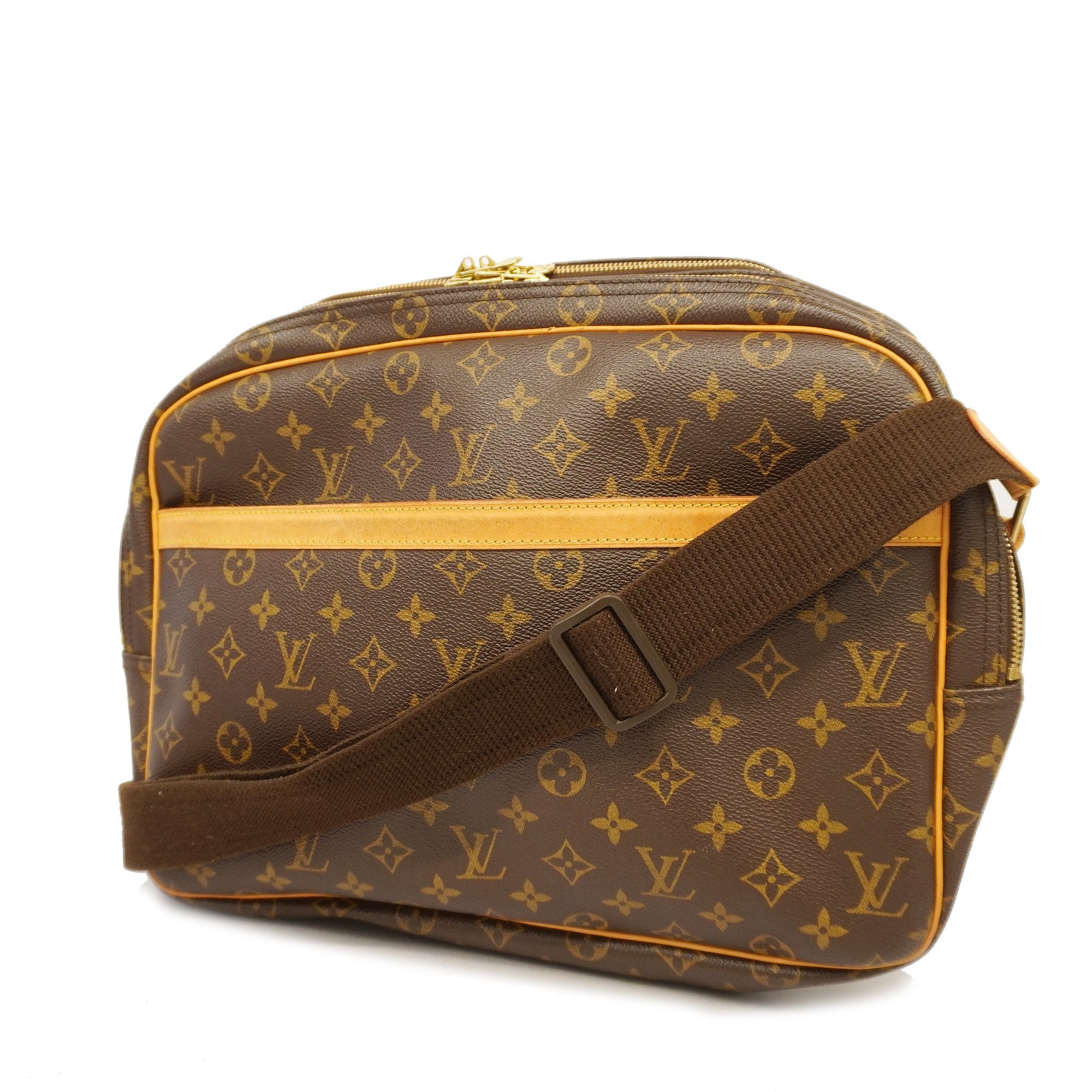 Louis Vuitton Monogram Canvas Reporter GM M45252 Shoulder Bag w/Storage Bag