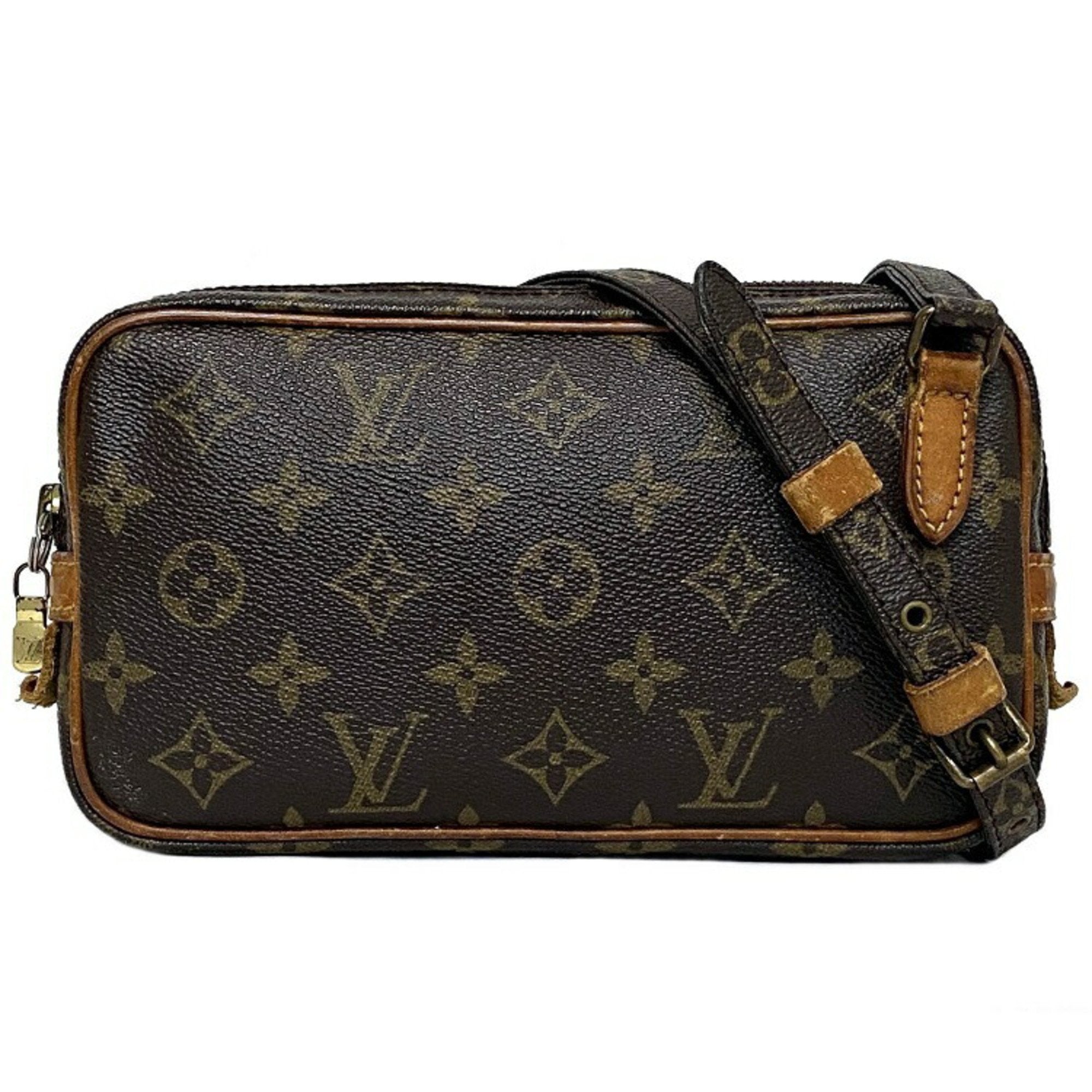 LOUIS VUITTON LOUIS VUITTON 手袋 M51828 [Decrease Yuei] Monogram Pochette  Marly Bando shoulder bag crimson Brown M51828 BRAND OFF Hong Kong Online  Store