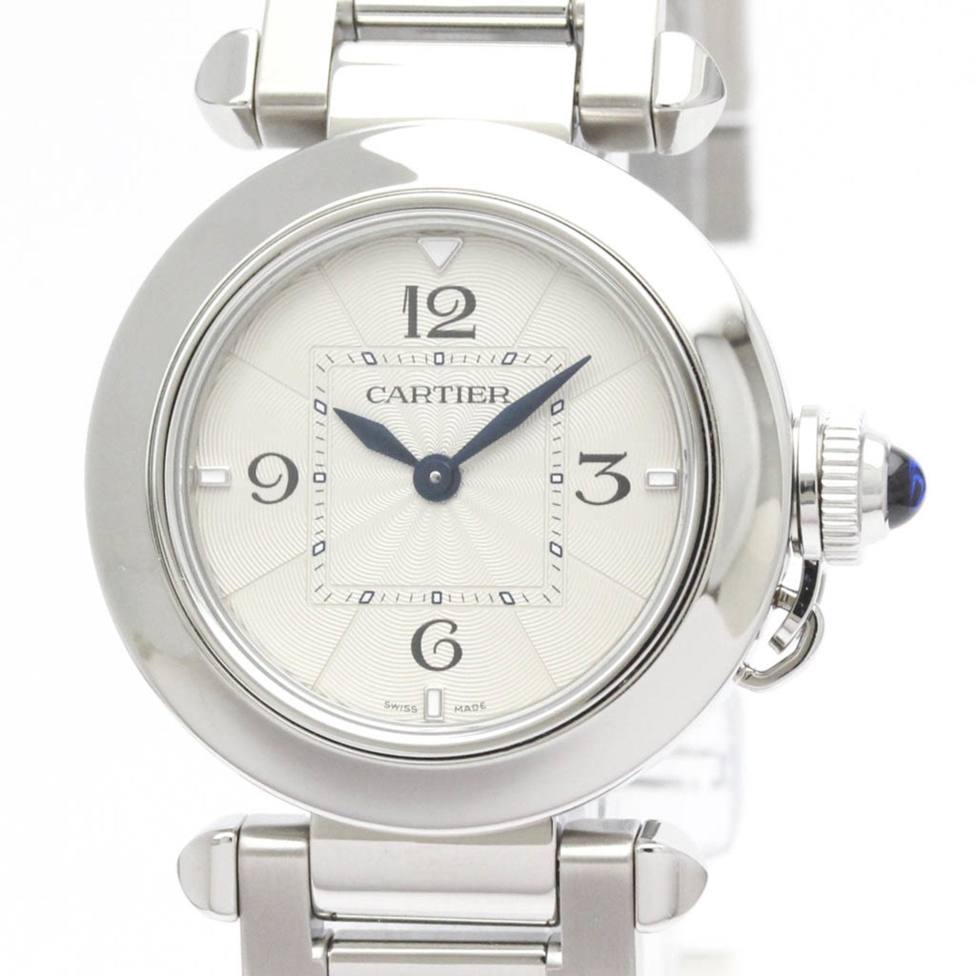 Polished CARTIER Pasha De Cartier Steel Quartz Ladies watch WSPA002 BF