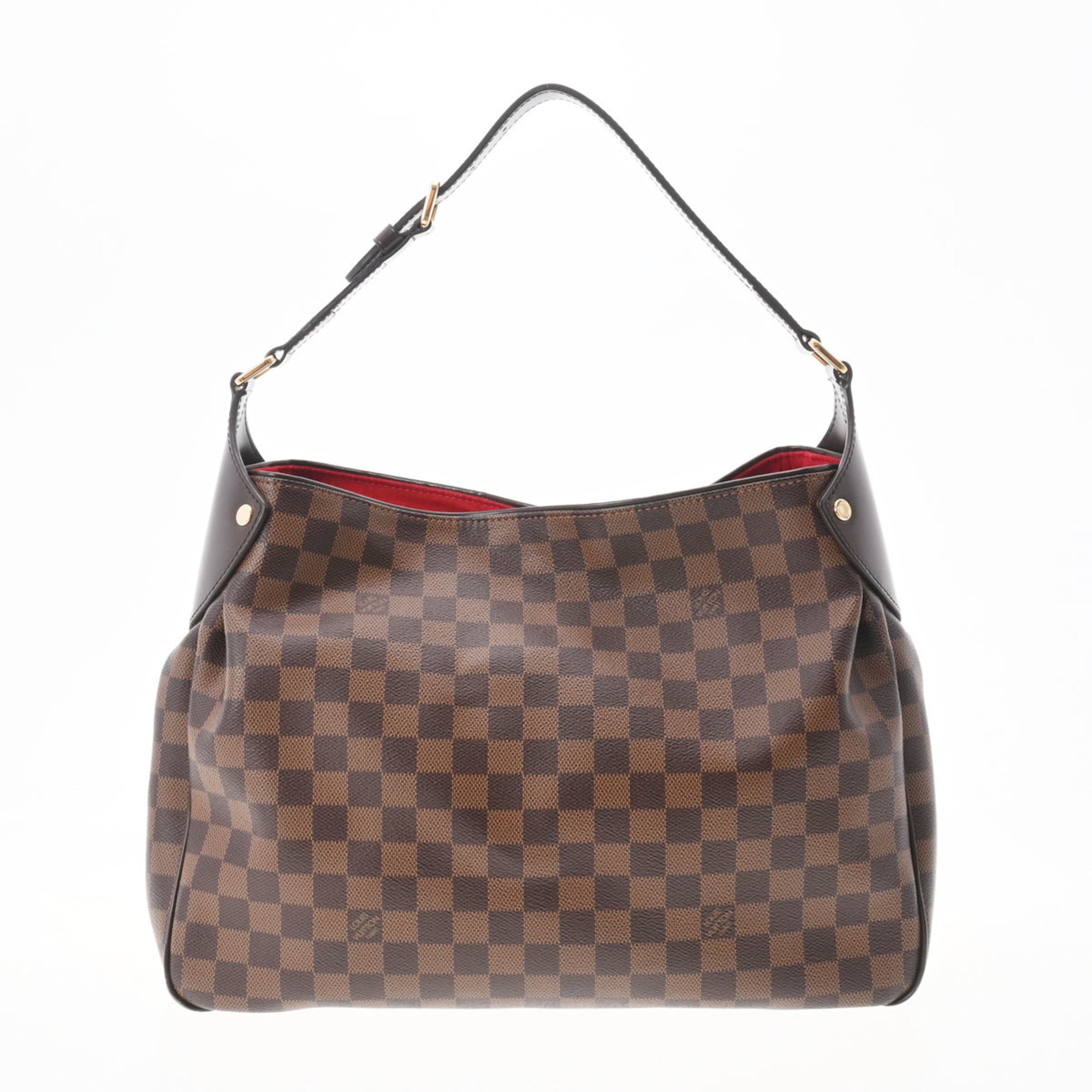 used Pre-owned Louis Vuitton Louis Vuitton Damier Regia Brown N63542 Ladies Canvas One Shoulder Bag (Good), Adult Unisex, Size: (HxWxD): 29cm x 36cm x