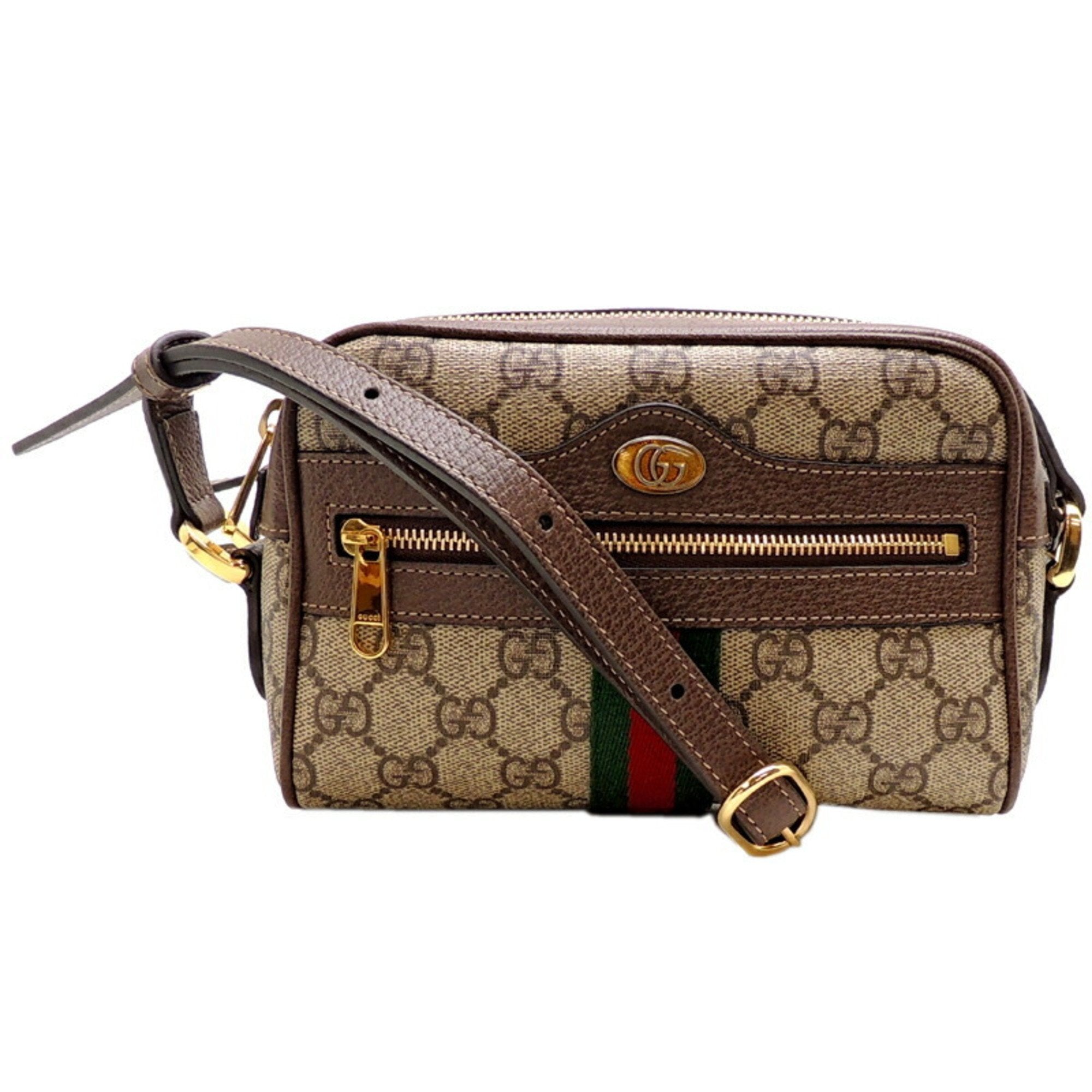 Gucci Ophidia Gg Supreme Cross Body Mini Bag in Brown