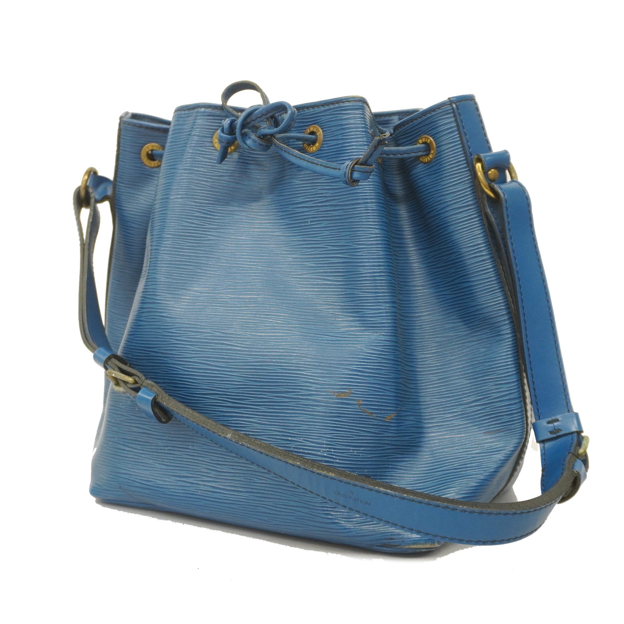 Vintage Louis Vuitton M44105 Toledo Blue Petite Noe Bucket Bag