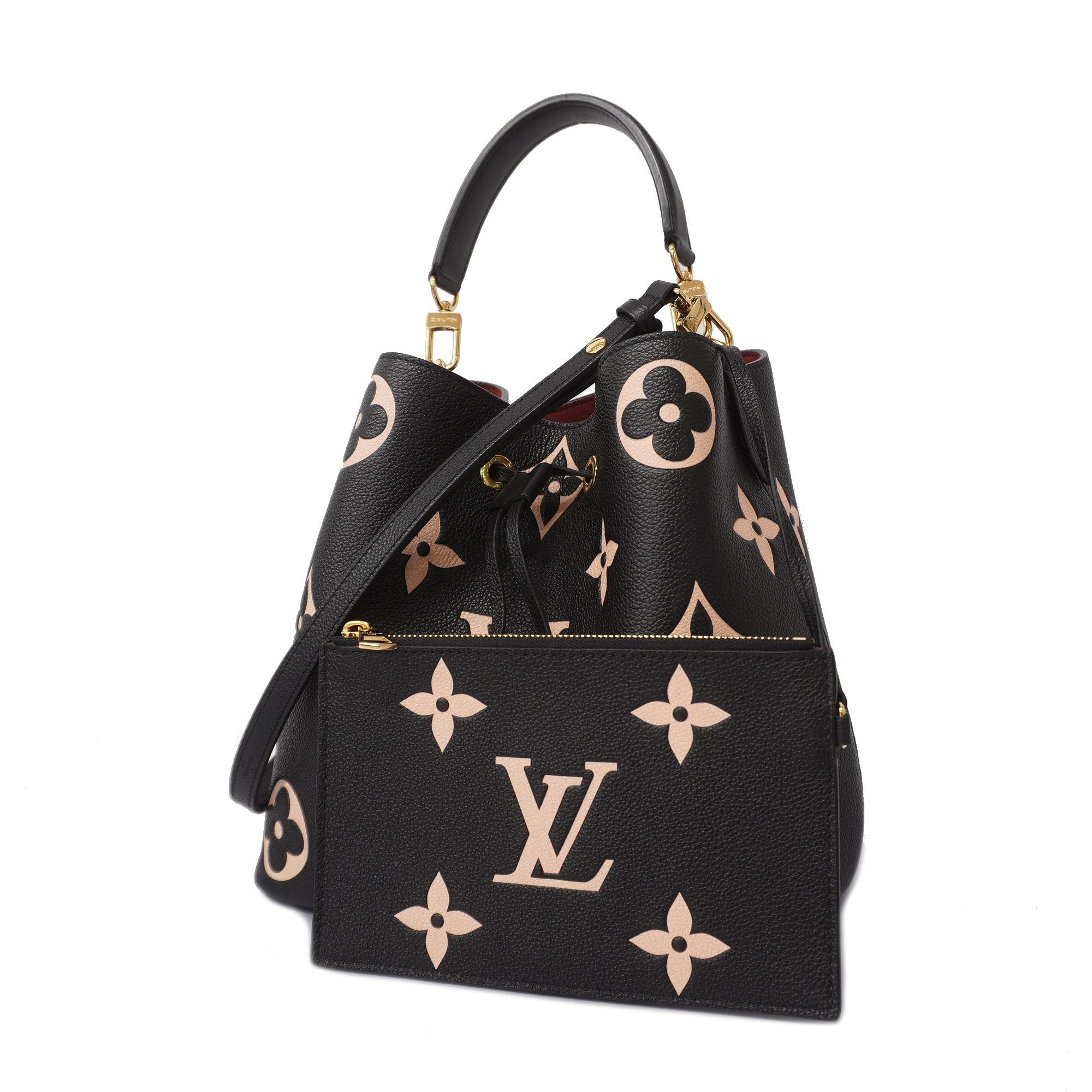 Louis Vuitton Black and Cream Empreinte Giant Monogram