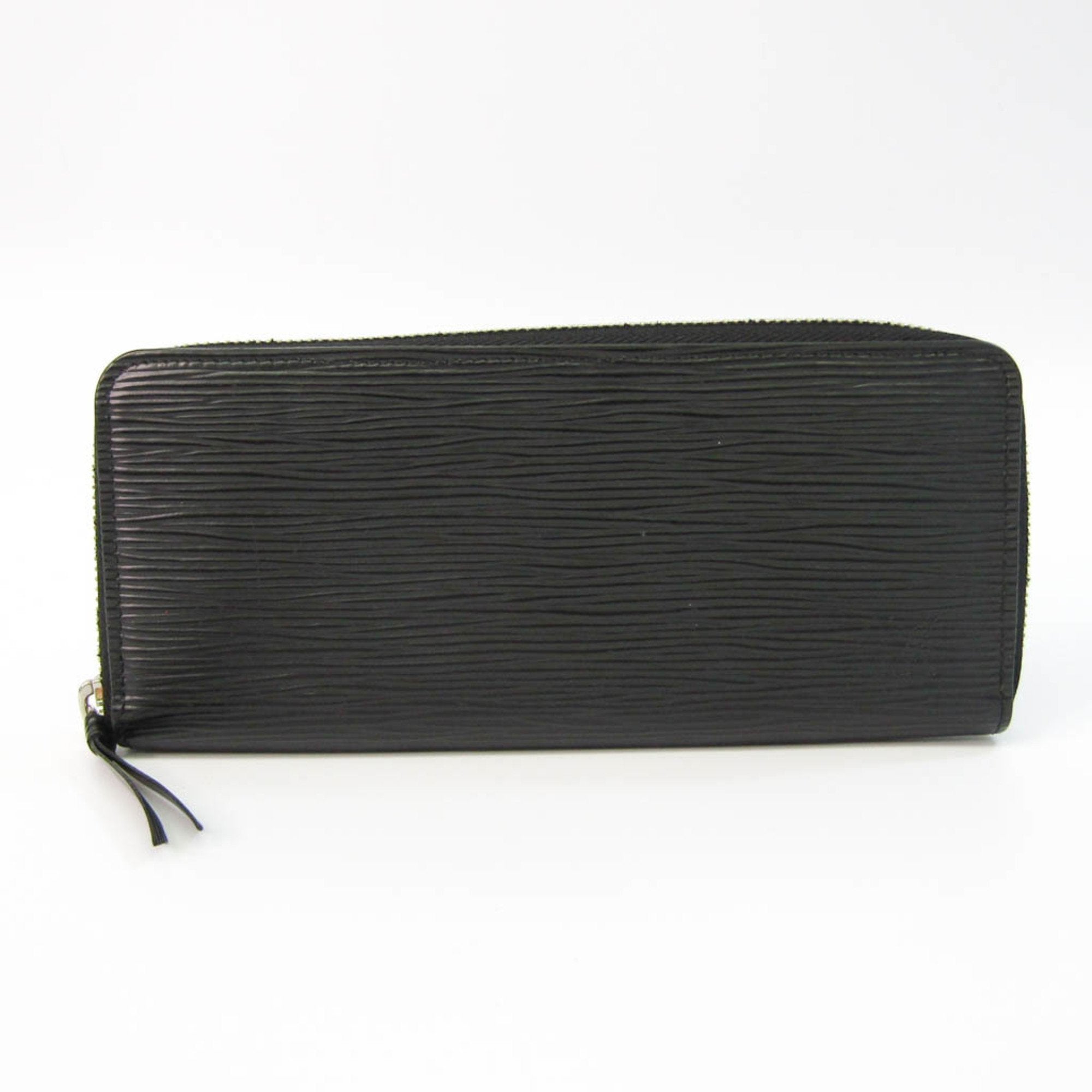 LOUIS VUITTON black Epi leather CLEMENCE Zip Wallet For Sale at