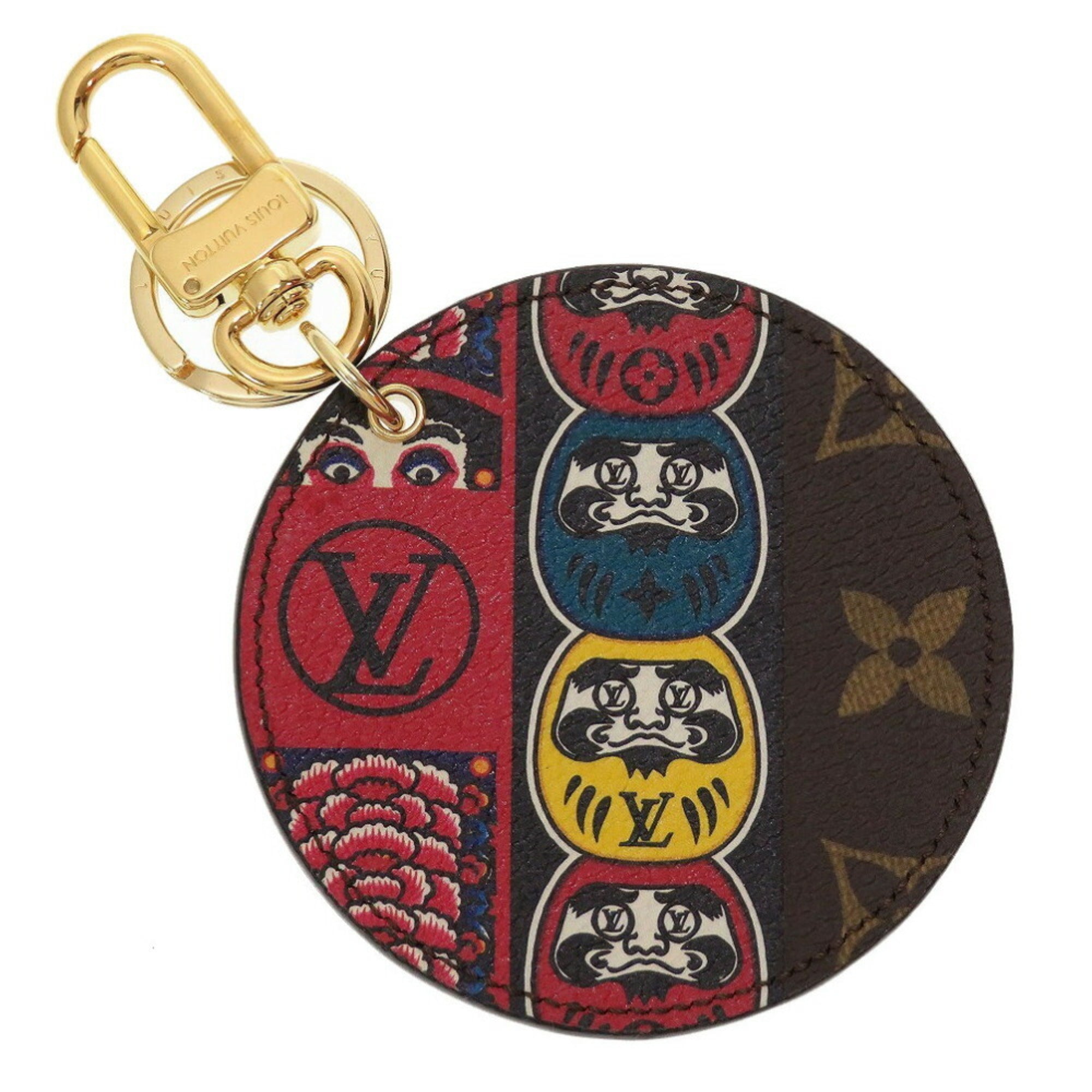 Louis Vuitton Monogram Shadow Dragonne Key Holder - Black