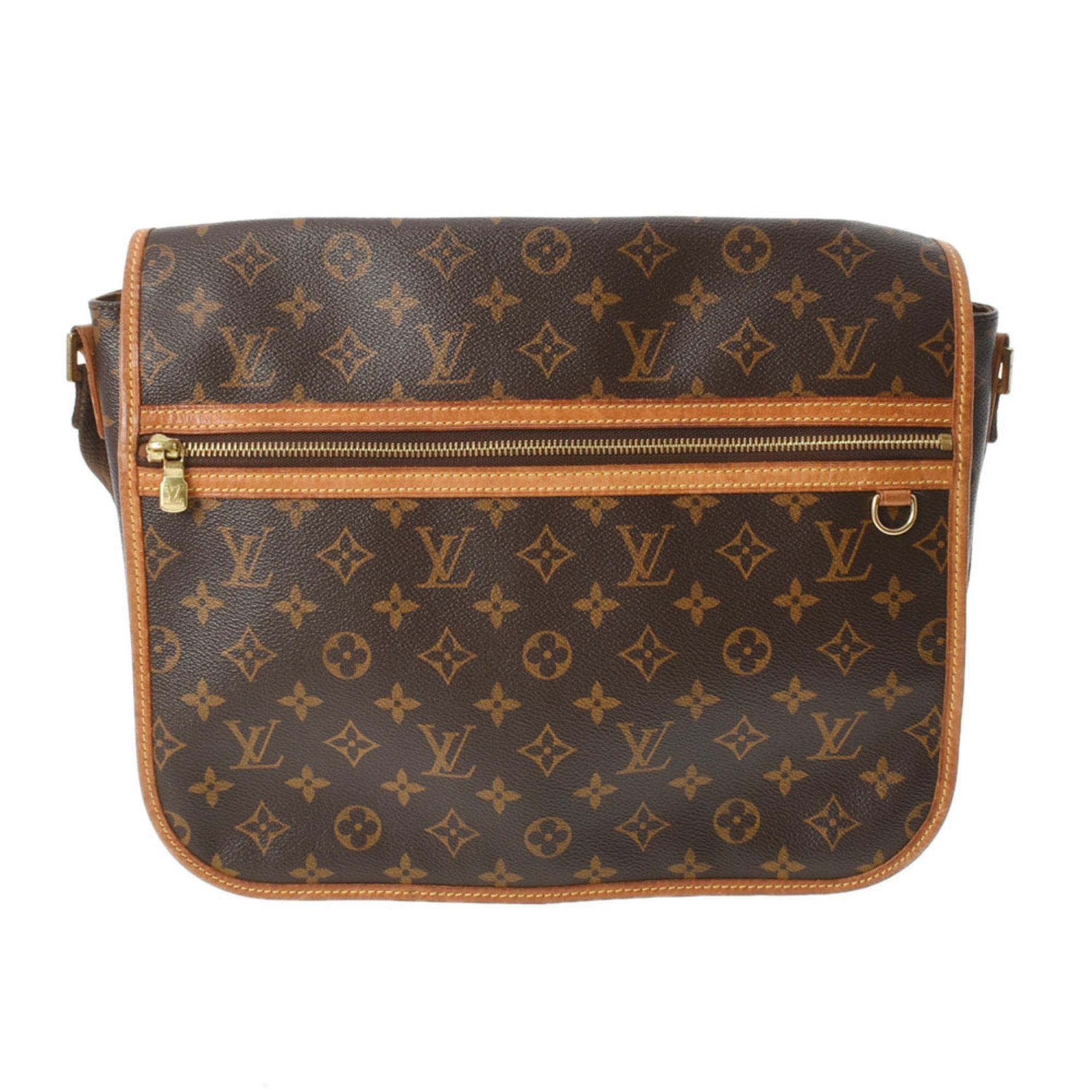 LOUIS VUITTON Bosphore GM Monogram Canvas Crossbody Bag Brown