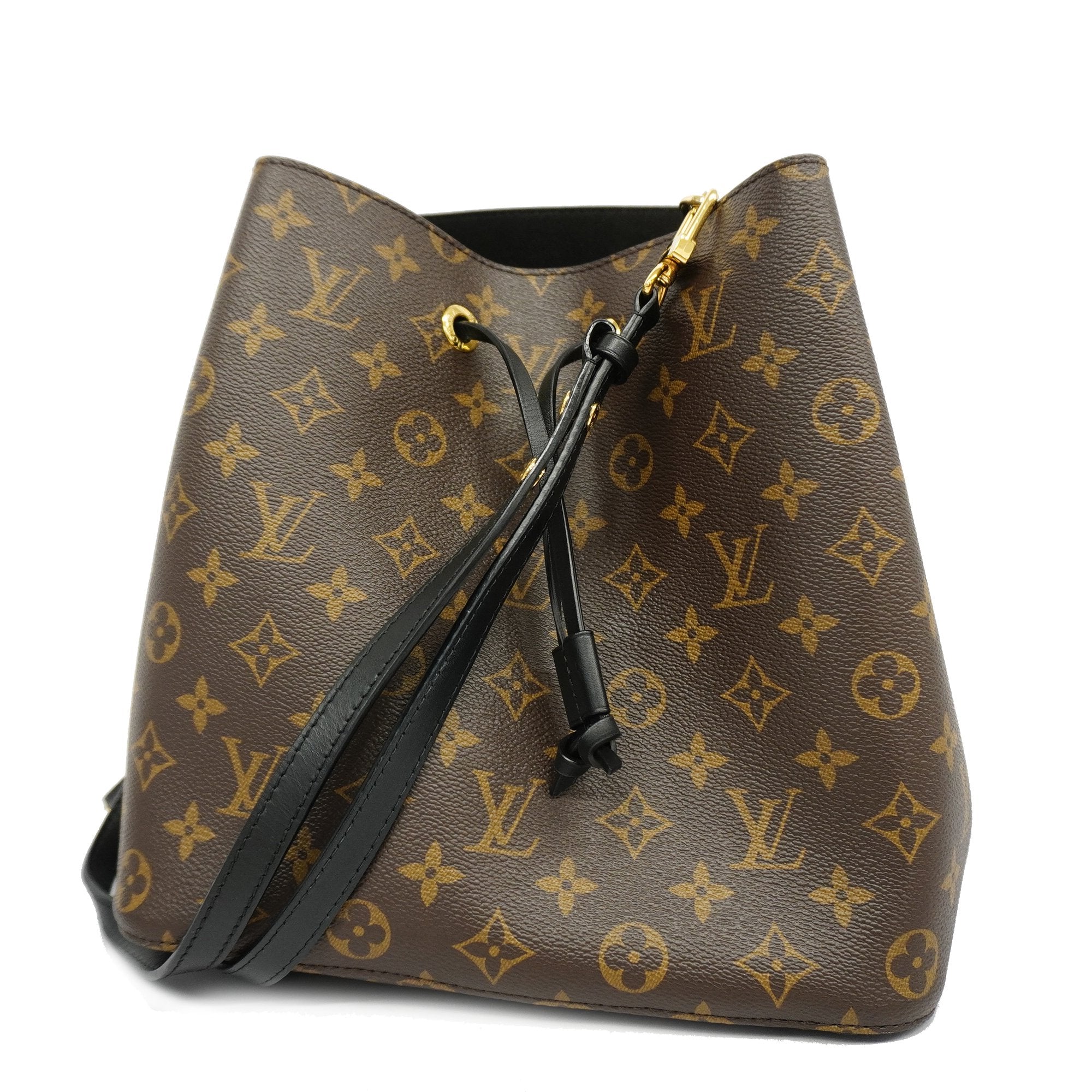 Auth Louis Vuitton Monogram Neo Noe M44020 Women's Shoulder Bag Noir