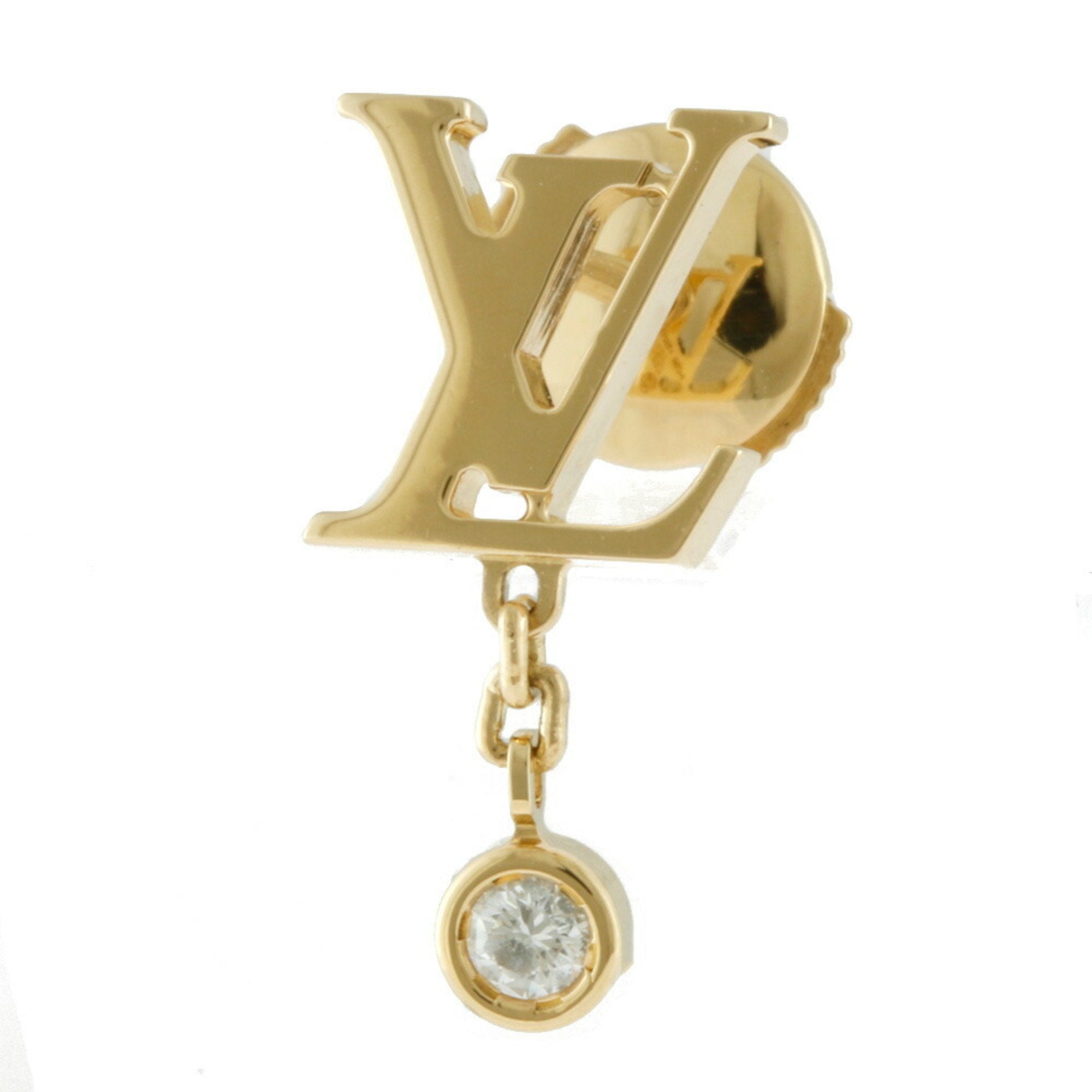 Louis Vuitton My LV Chain Earrings Brass