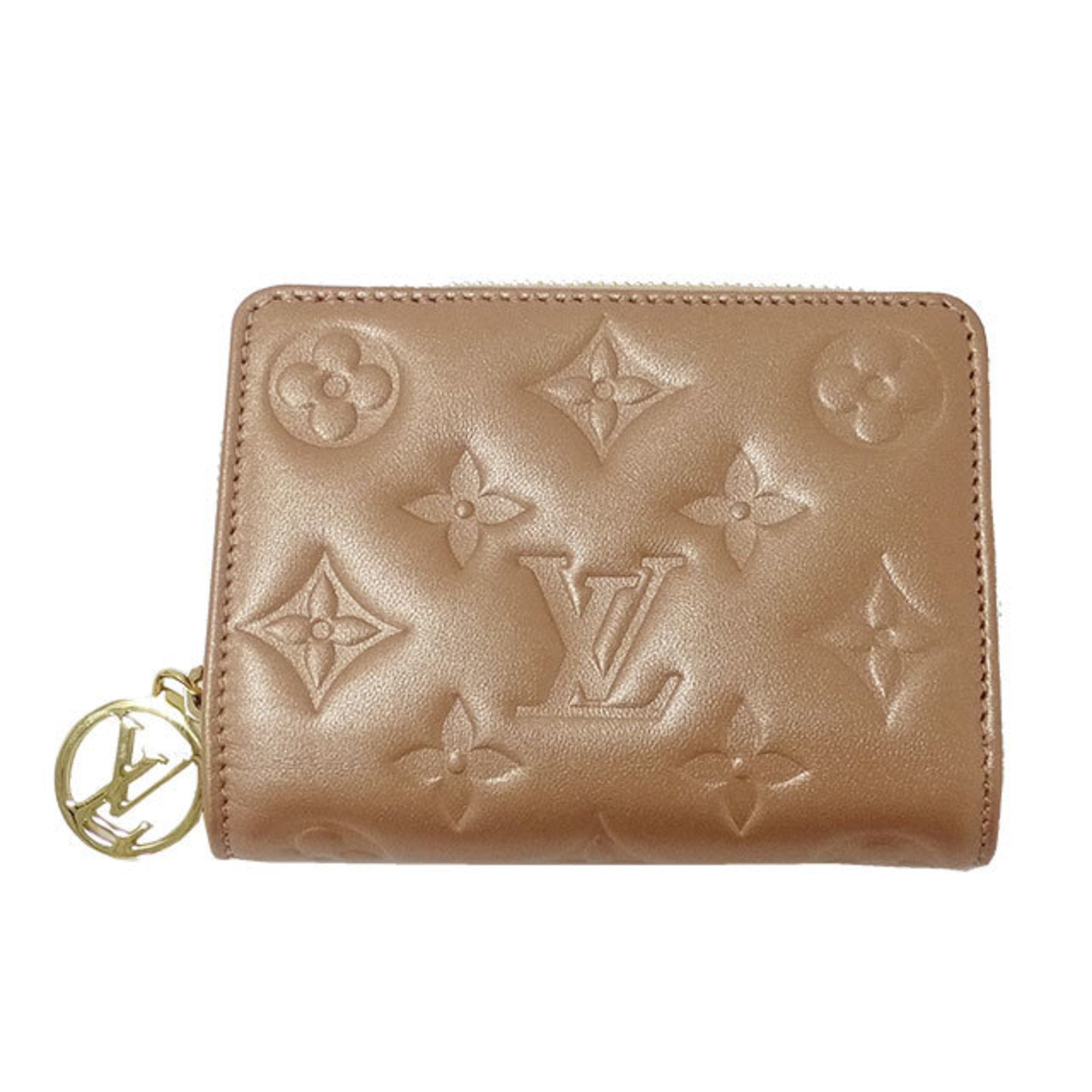 Pre-Owned Louis Vuitton LOUIS VUITTON Wallet Monogram Women's Bifold  Portefeuille Lou Lamb Rose Gold Day Limited Color M81996 (Good) 